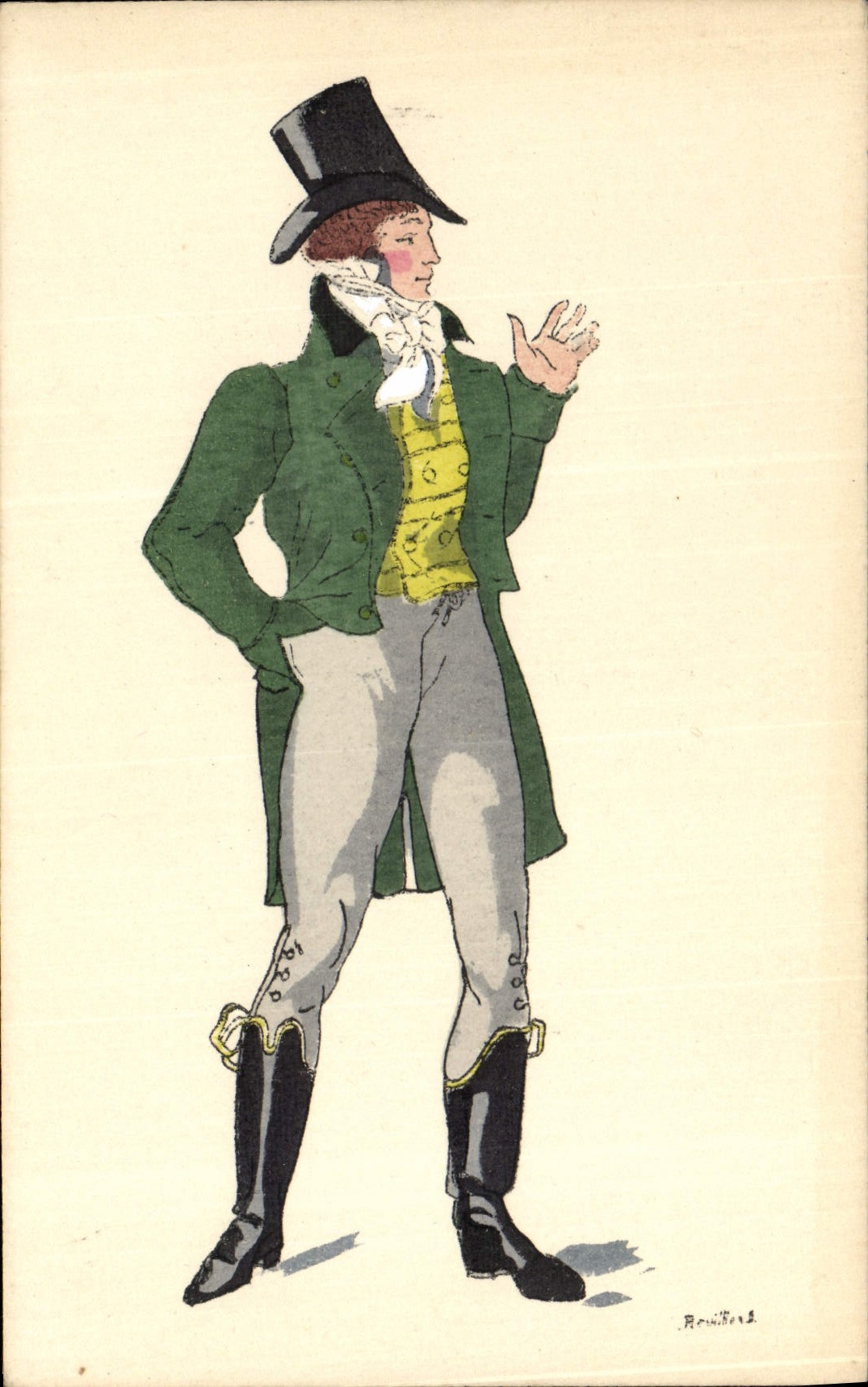 CPA Histoire Du Costume Francais Empire 1811