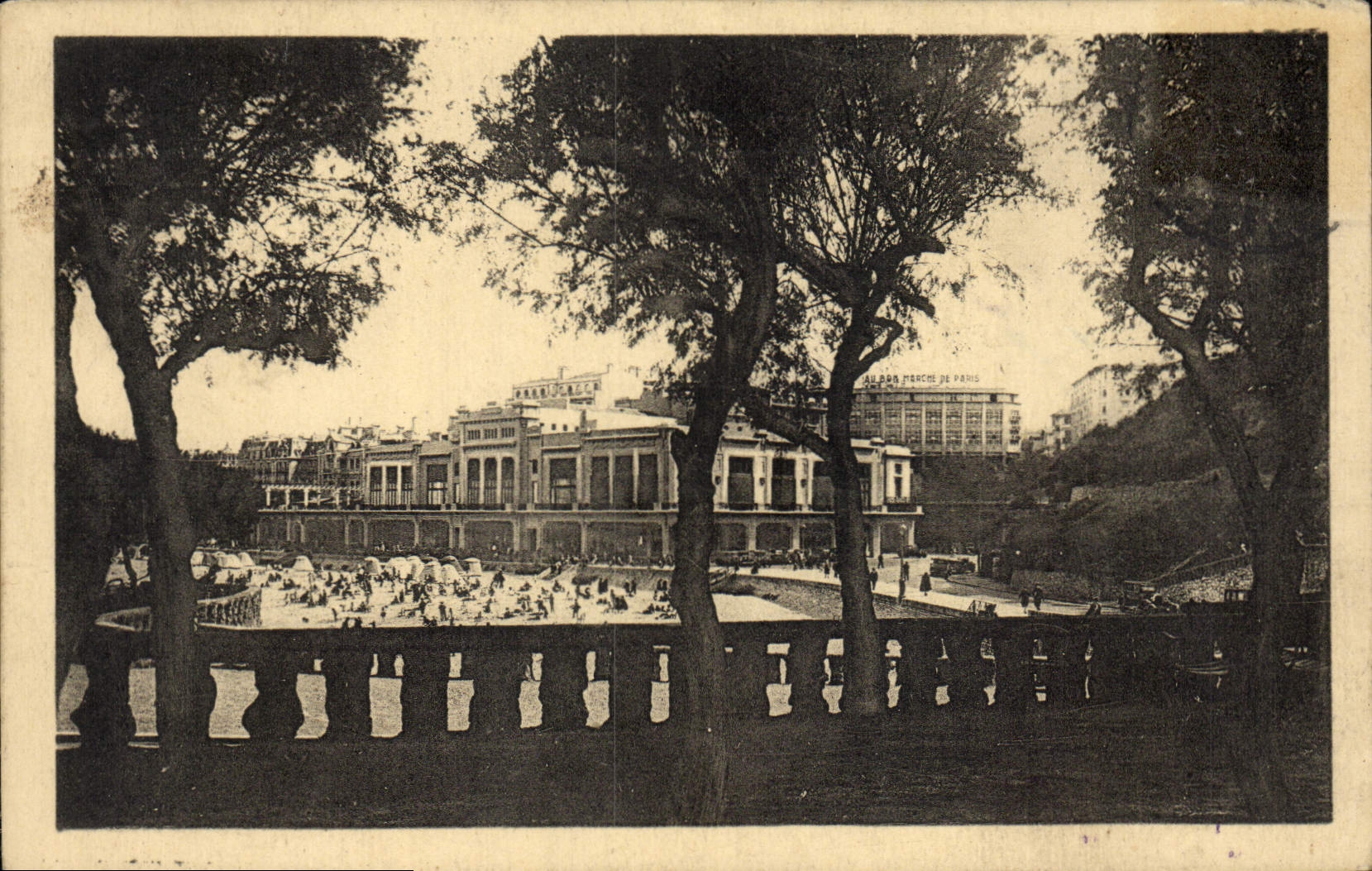 CPA Biarritz Vue a Travers Les Tamaris