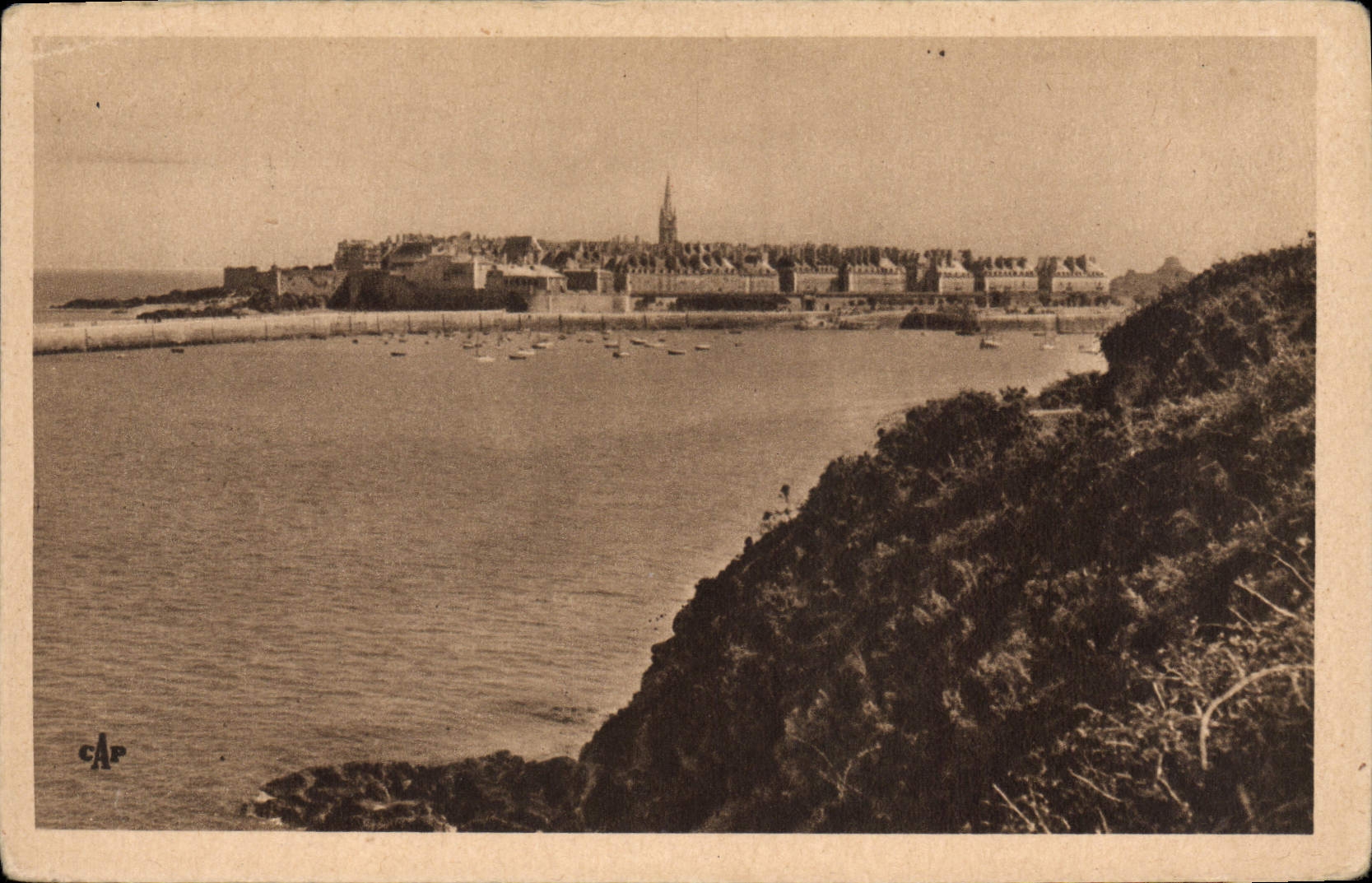 CPA Saint Malo Vue Generale Prise de la Corniche d'Aleth