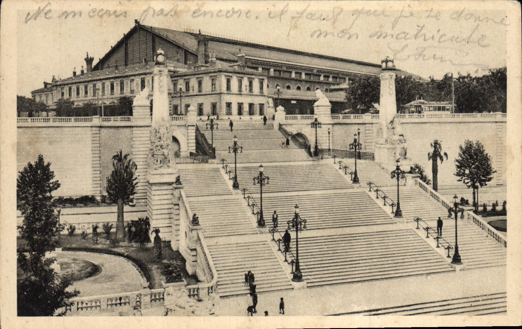 CPA Marseille Escaliers de La Gare