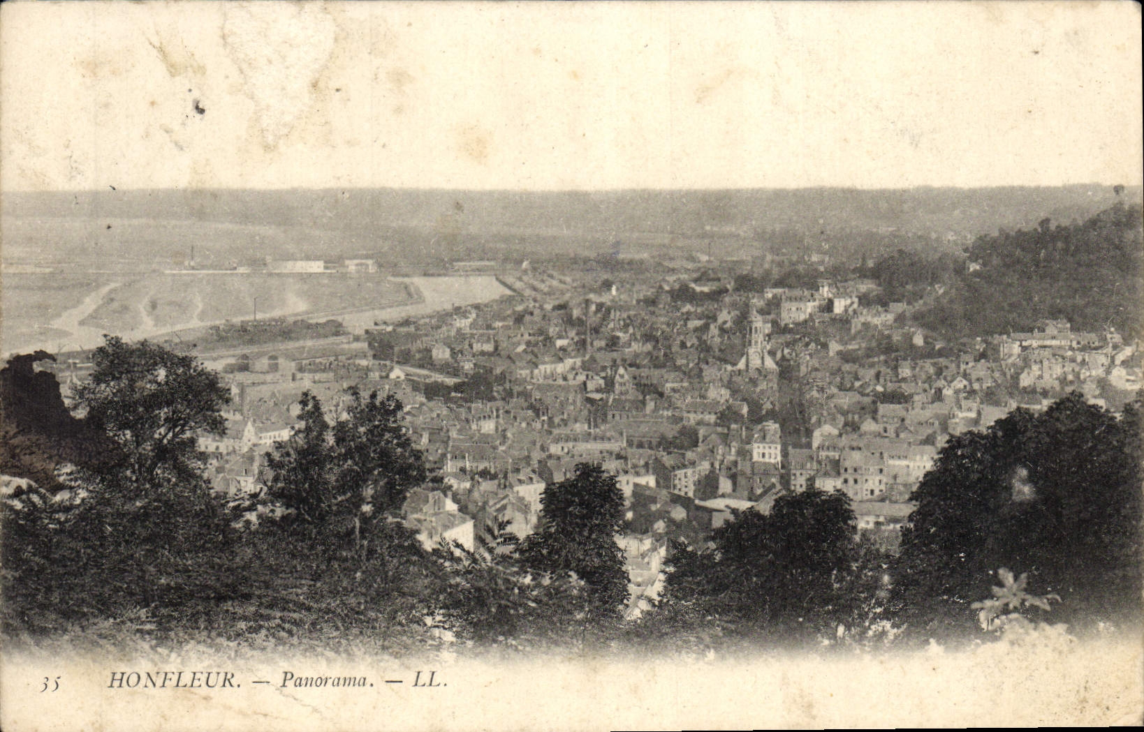 CPA Honfleur Panorama