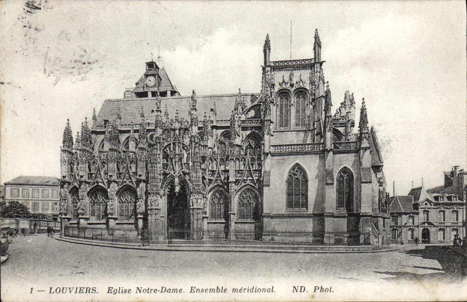 CPA Louviers Eglise Notre Dame Ensemble Meridional