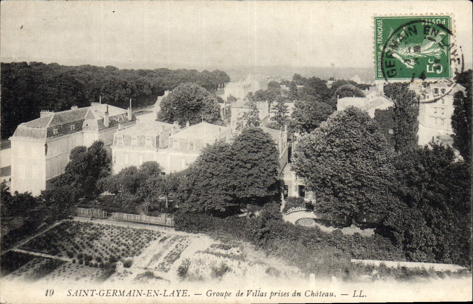 CPA Saint Germain En Laye Groupe De Villas Prises Du Chateau
