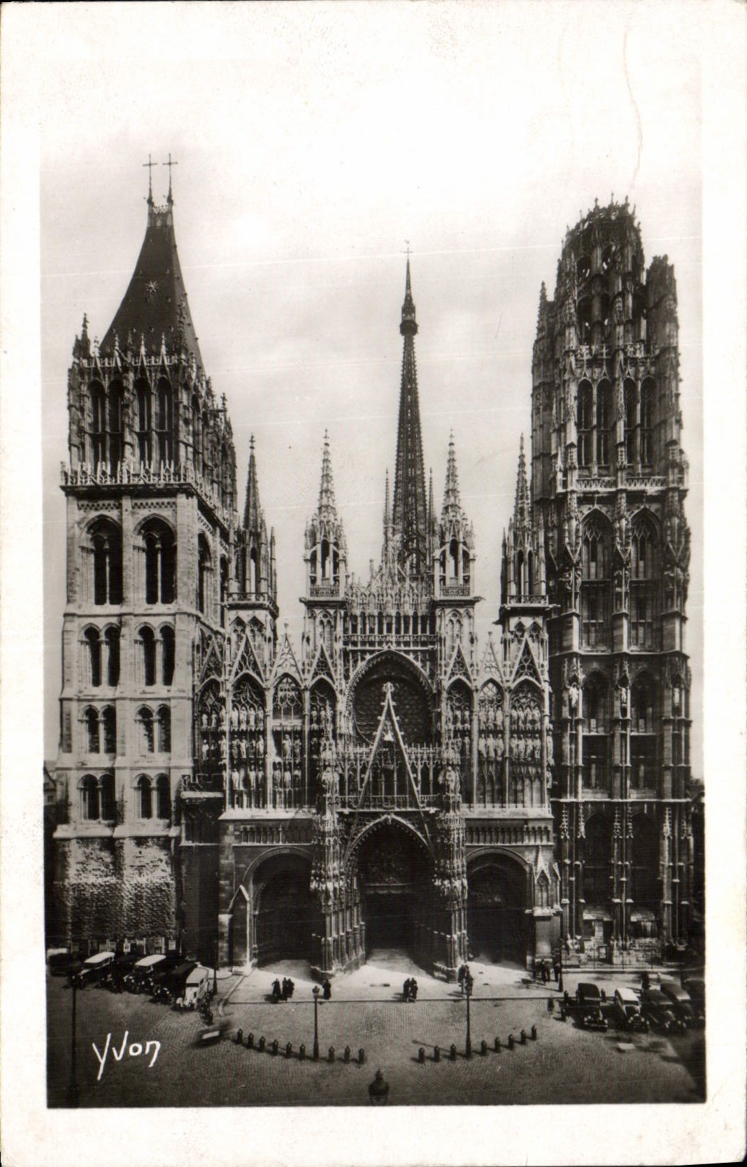 VINTAGE POSTCARD Rouen the Cathedral