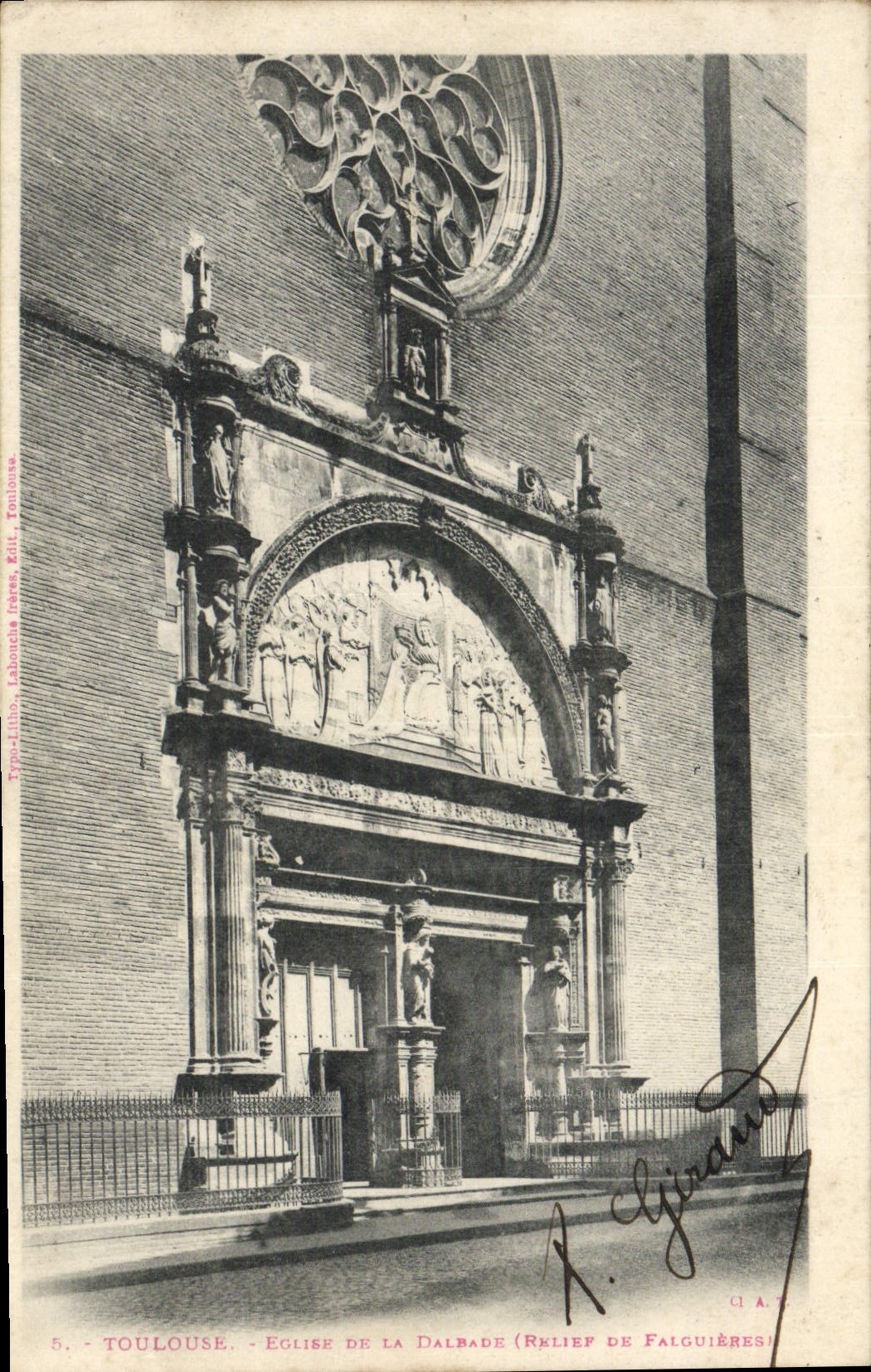 CPA Toulouse Eglise De La Dalbade Relief de Falguieres
