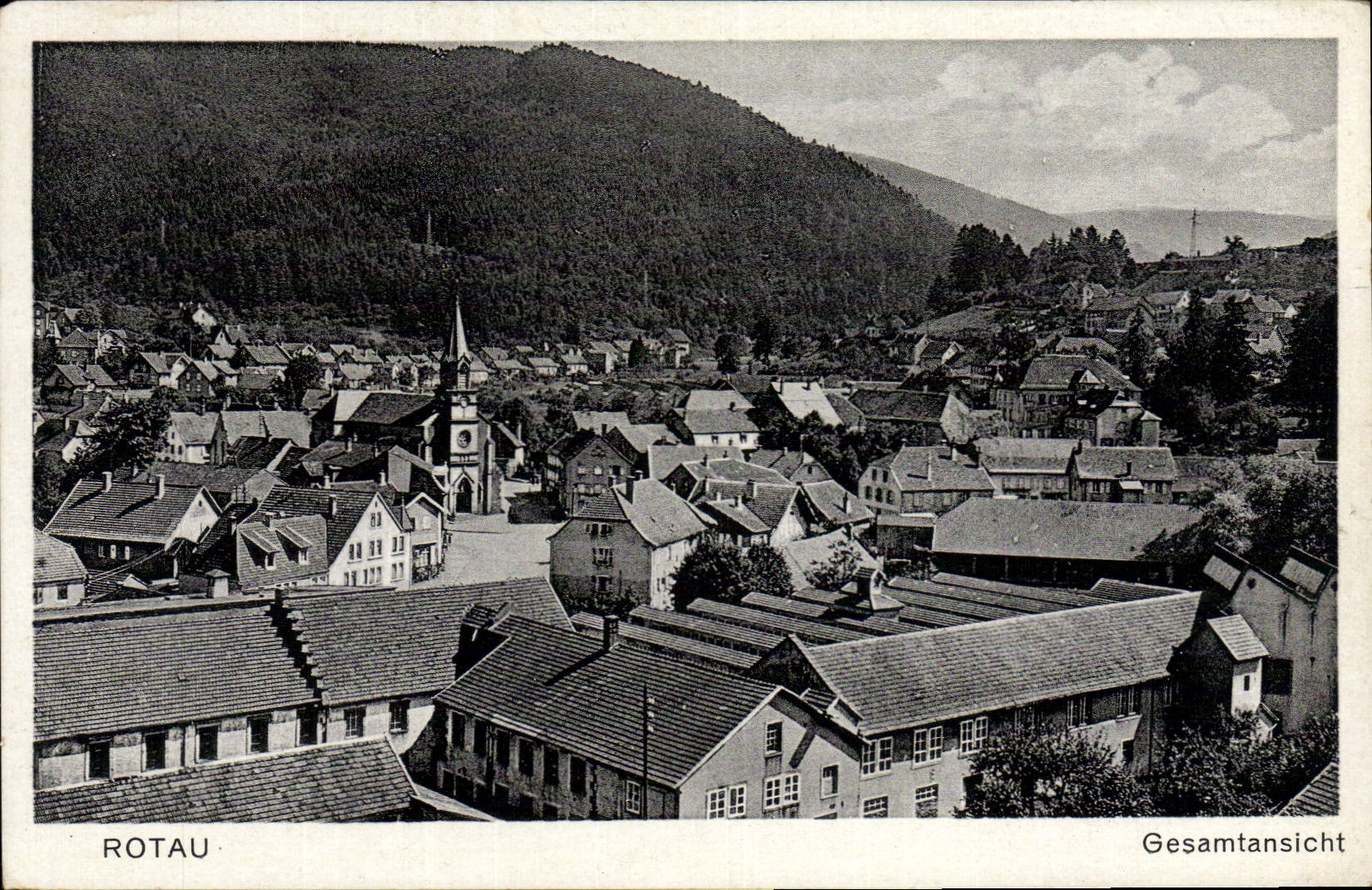VINTAGE POSTCARD Rotau Gesamtansicht