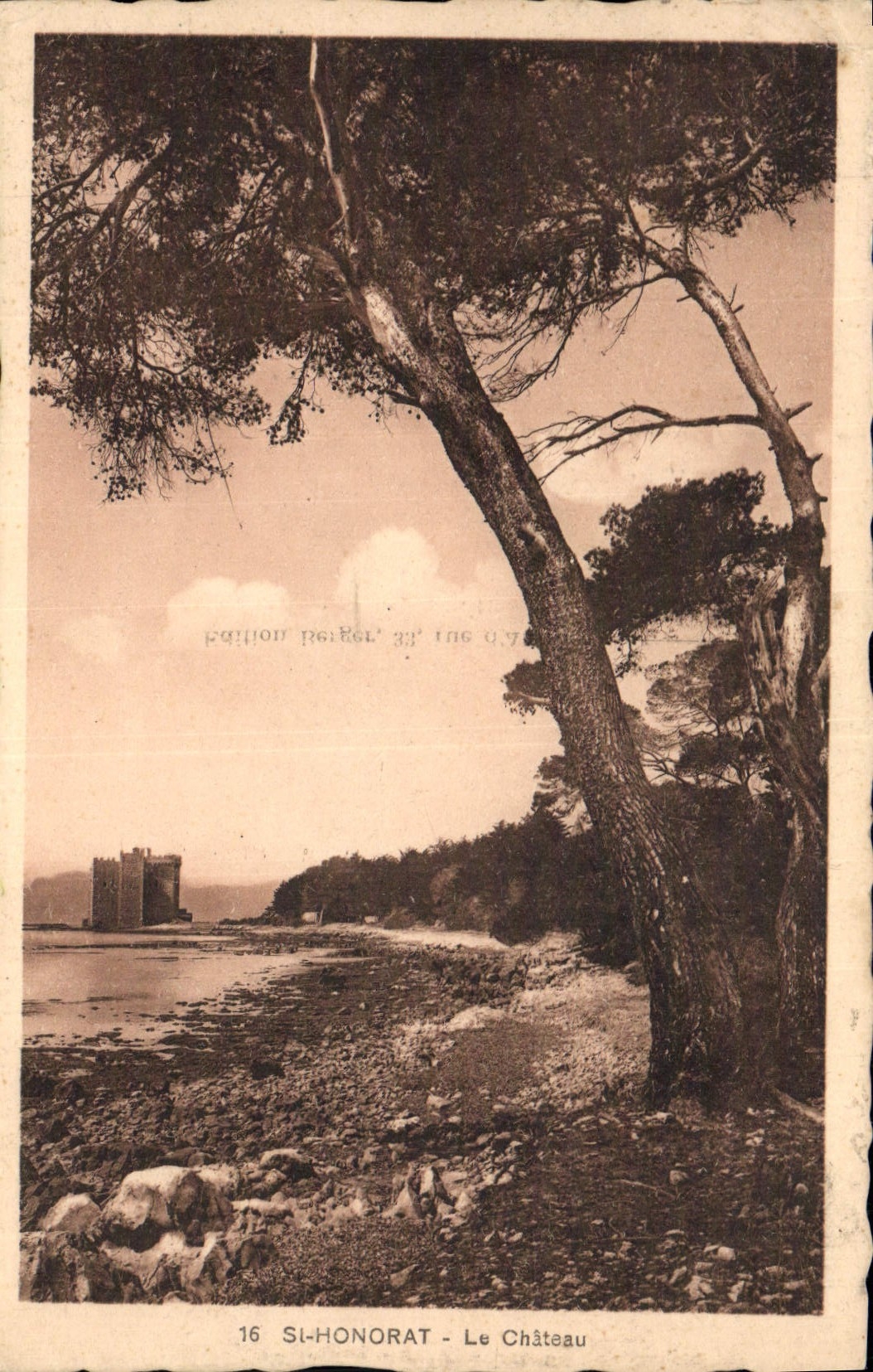 St Honorat de la POSTAL de la VENDIMIA el castillo