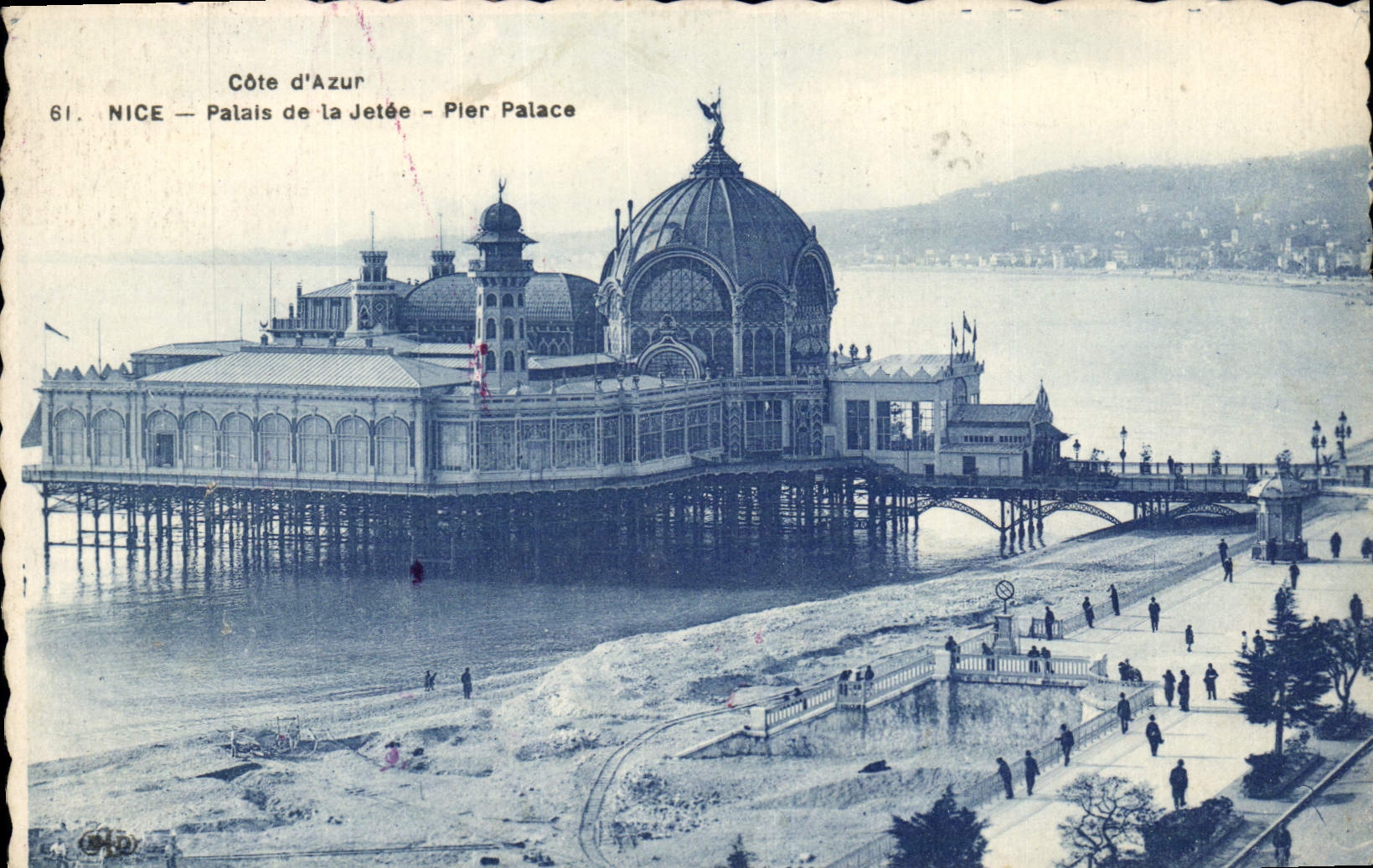 Paladar de la POSTAL de la VENDIMIA Niza del embarcadero