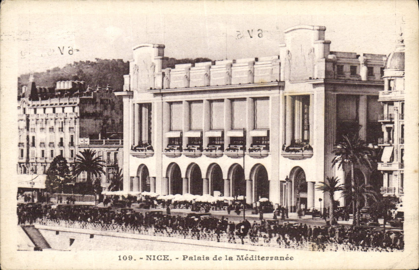 VINTAGE POSTCARD Nice Palate of the Mediterranean