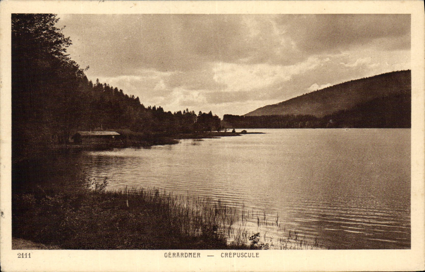 VINTAGE POSTCARD Gerardmer Twilight