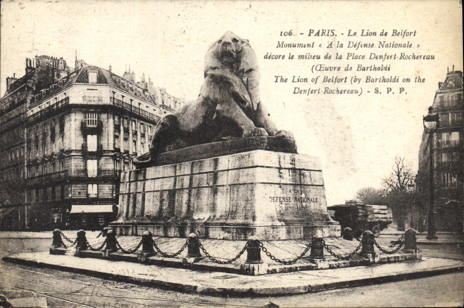 CPA Paris Le Lion de Beifort