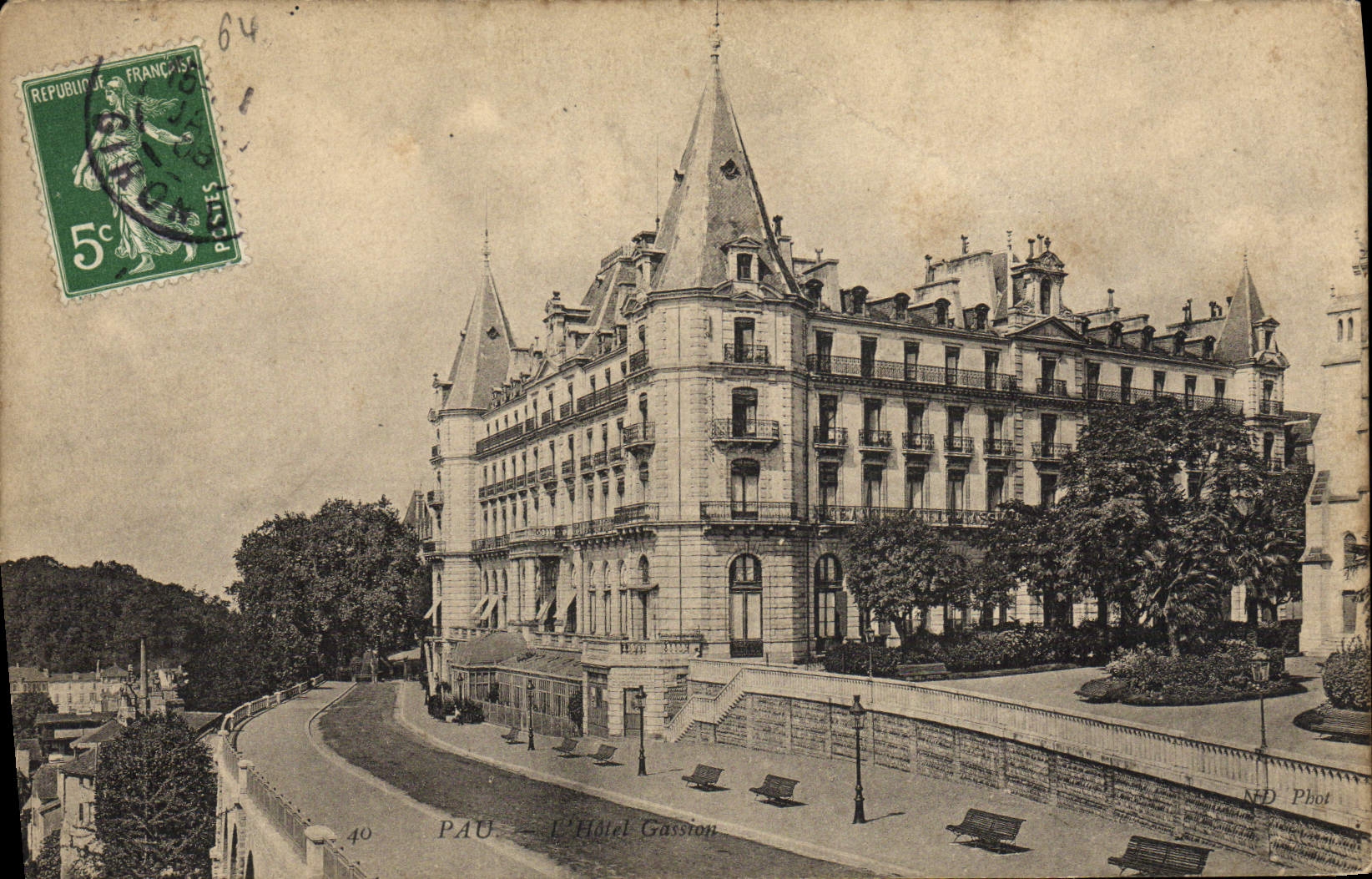 CPA Pau L'hotel Gaassion 