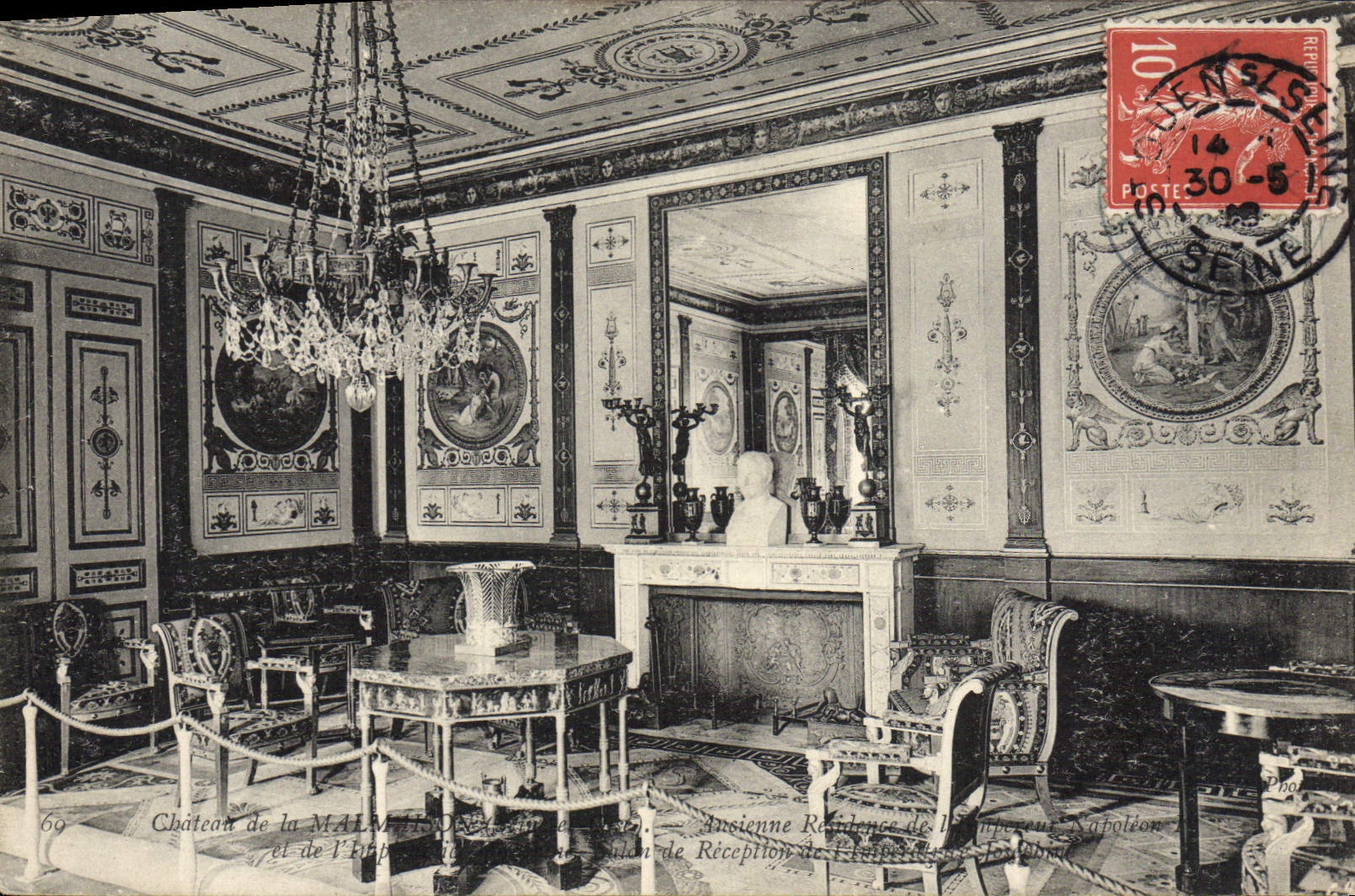 VINTAGE POSTCARD Castle of Malmaison