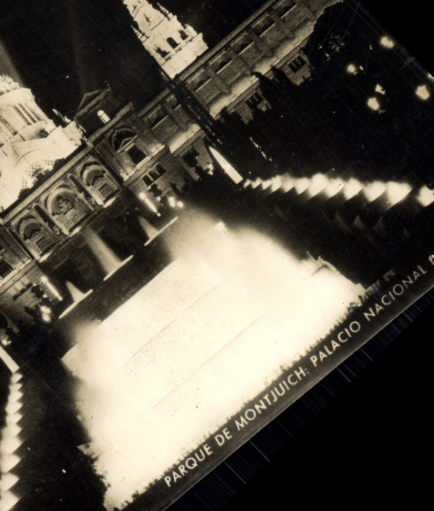 MODERN CARD Barcelona Parks of Montjuich Palacio nacional del Arte