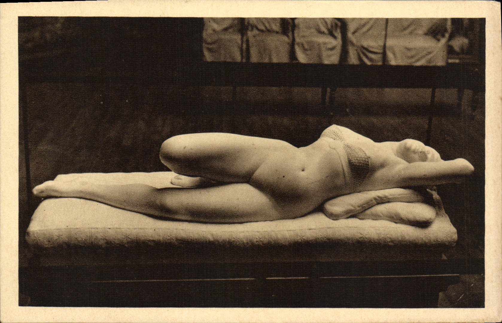 VINTAGE POSTCARD Brownish Mesaline