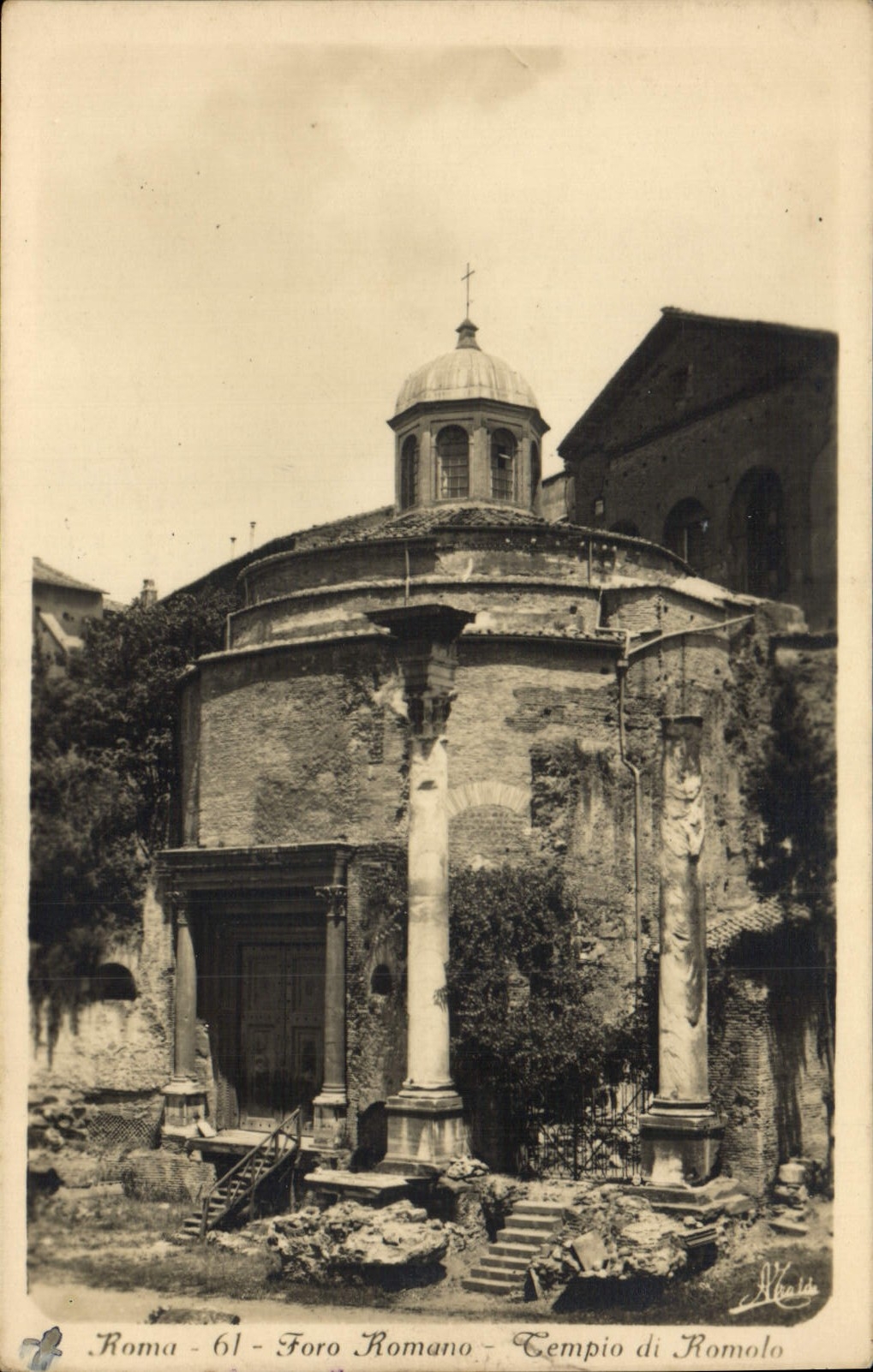 CPA Roma Foro Romano Tempio di Romolo