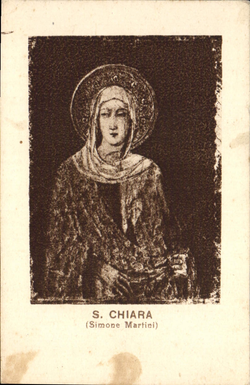 Image pieuse S Chiara Simone Martini 