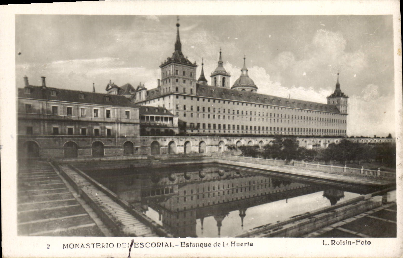 CPA Monasterio Del Escorial Estanque de la Huerta