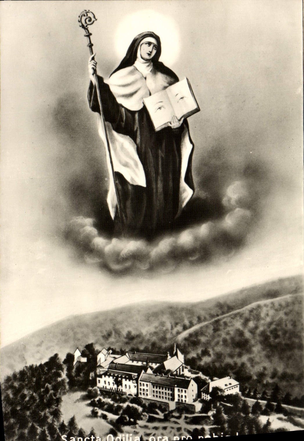 VINTAGE POSTCARD Mont Saint Virgin Odile