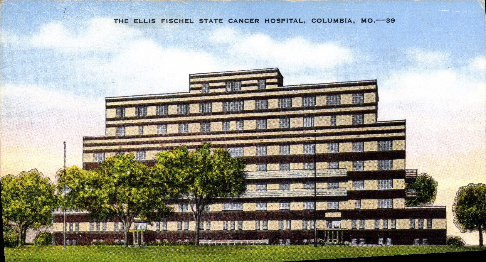 VINTAGE POSTCARD The Elect Foschel State Camcer Hospital Columbia