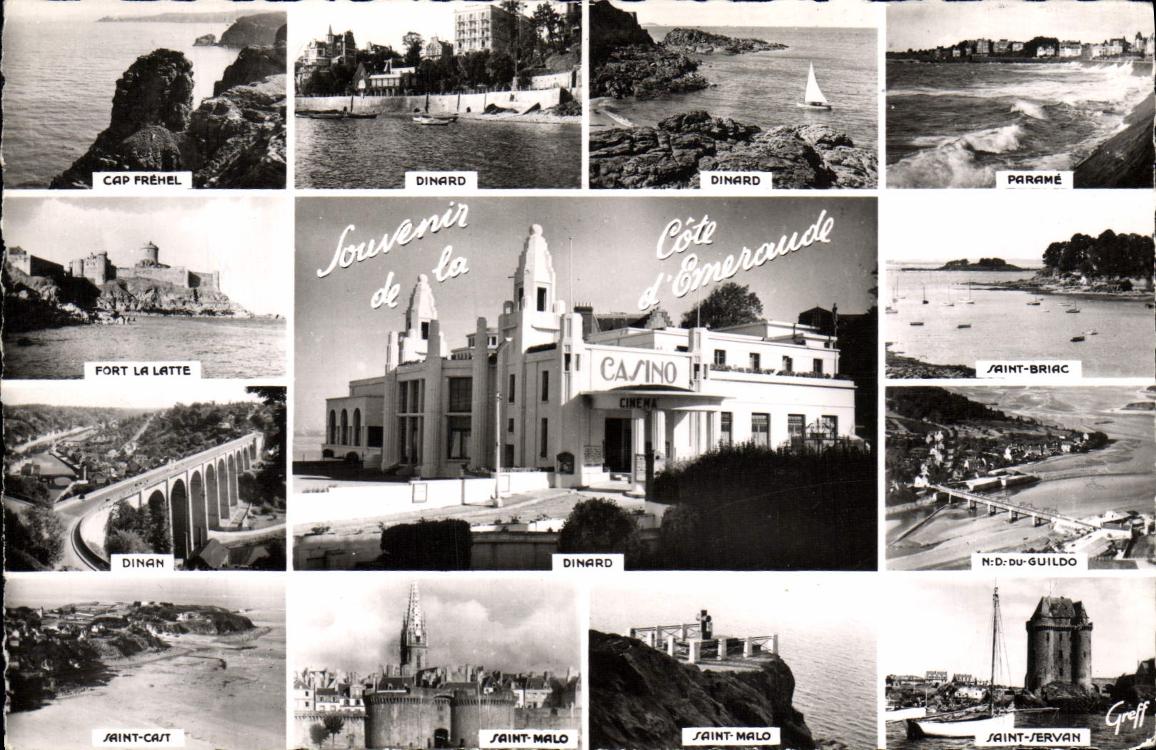 POSTAL MODERNA el cabo santo Frehel Parame de Dinard Malo fuerte el listón Sant echó Servan santo