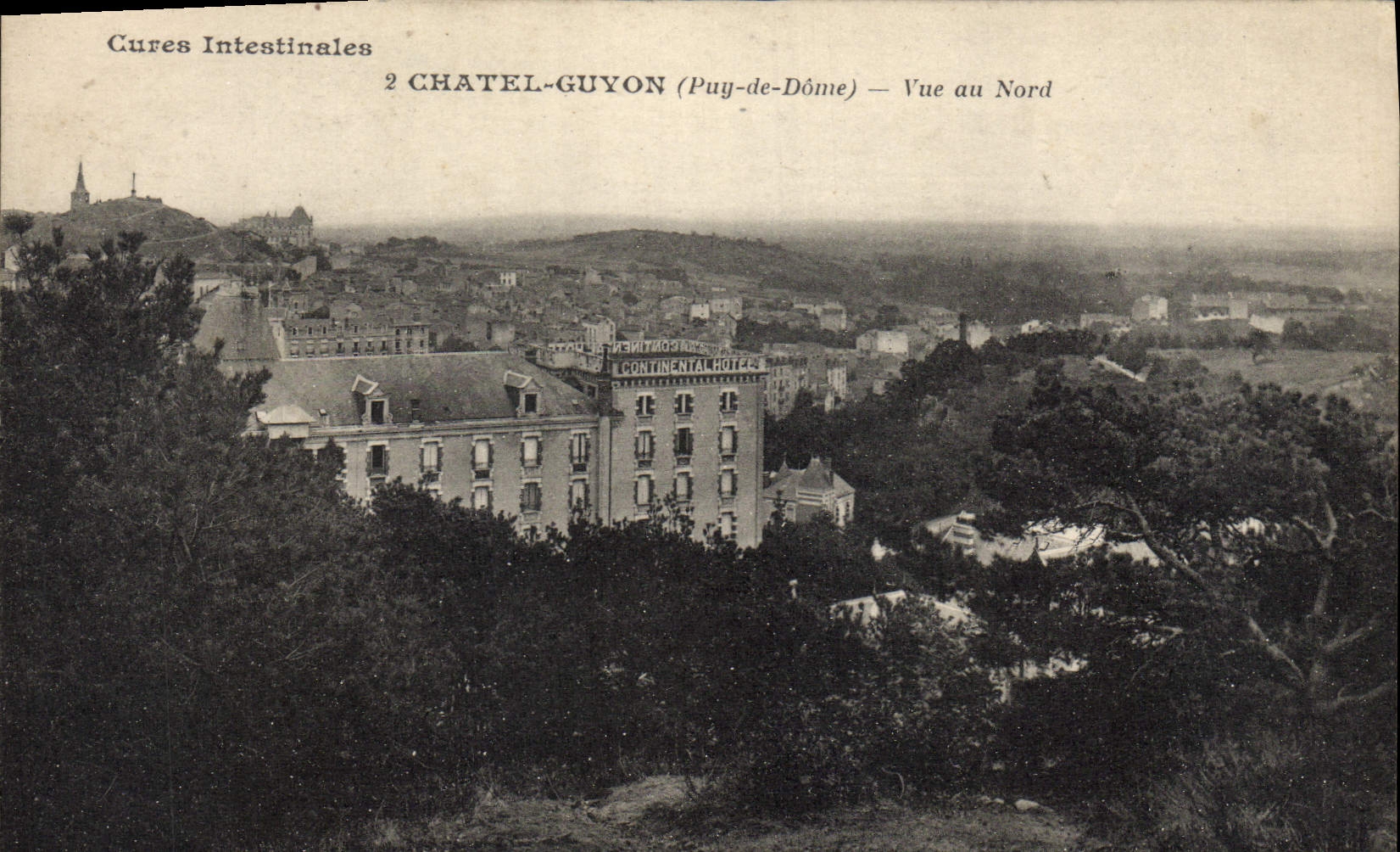 POSTAL Chatel Guyon de la VENDIMIA visto en el norte