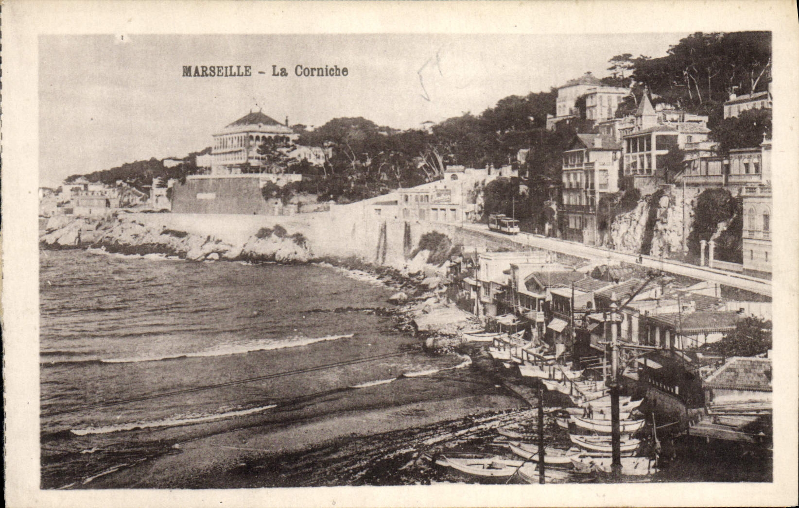 CPA Marseille La Corniche Bateaux Barques