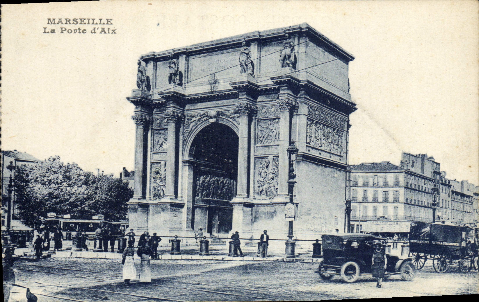 CPA Marseille La Porte d'Aix Automobile