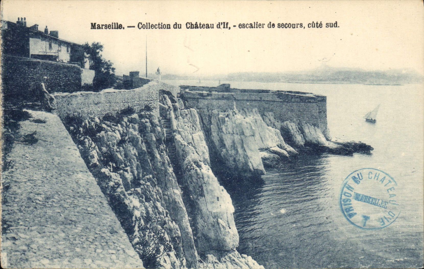 CPA Marseille Collection du Chateau d'If Escalier de Secours