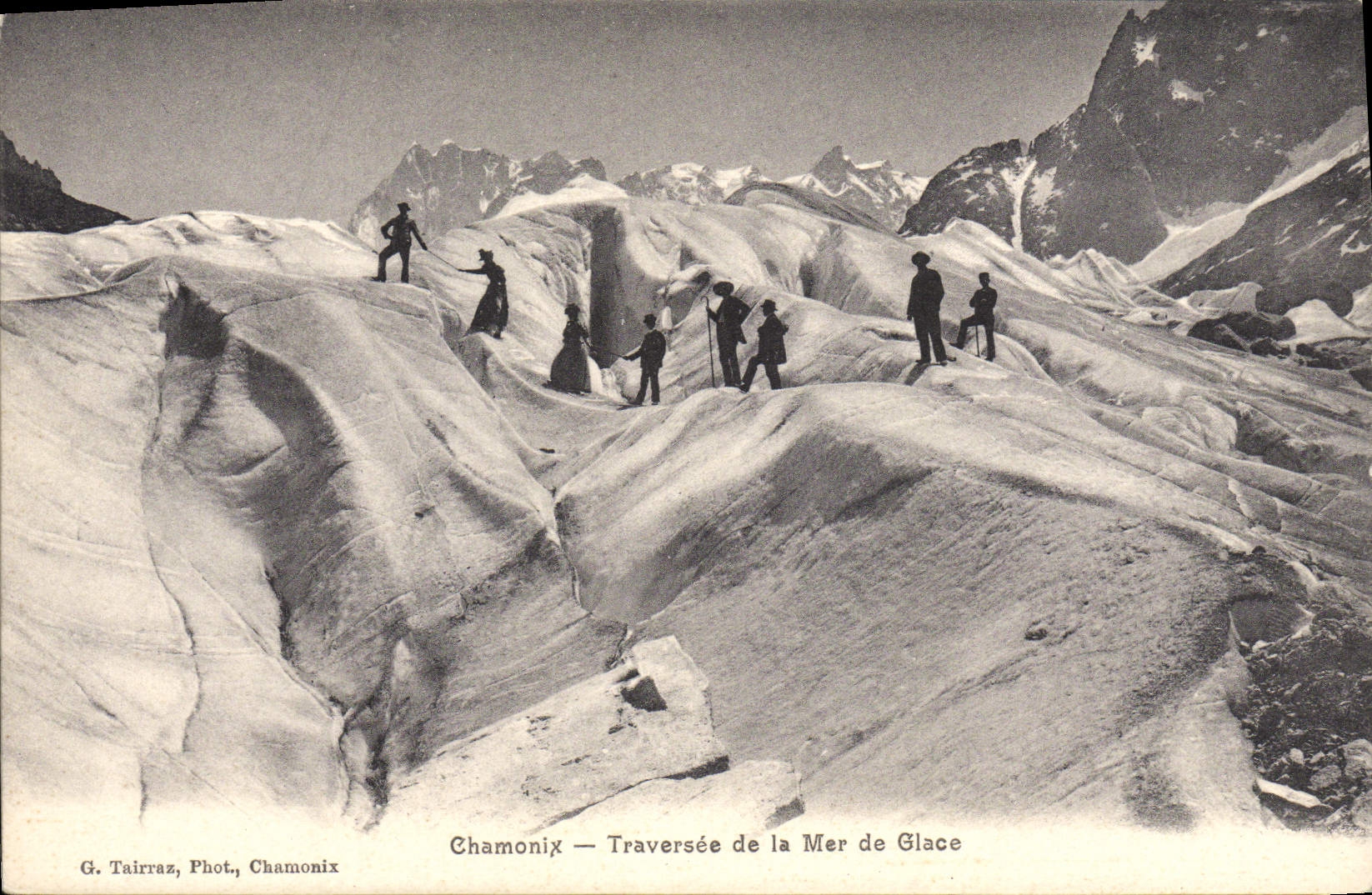 CPA Chamonix Traversee de la Mer de Glace Alpinisme