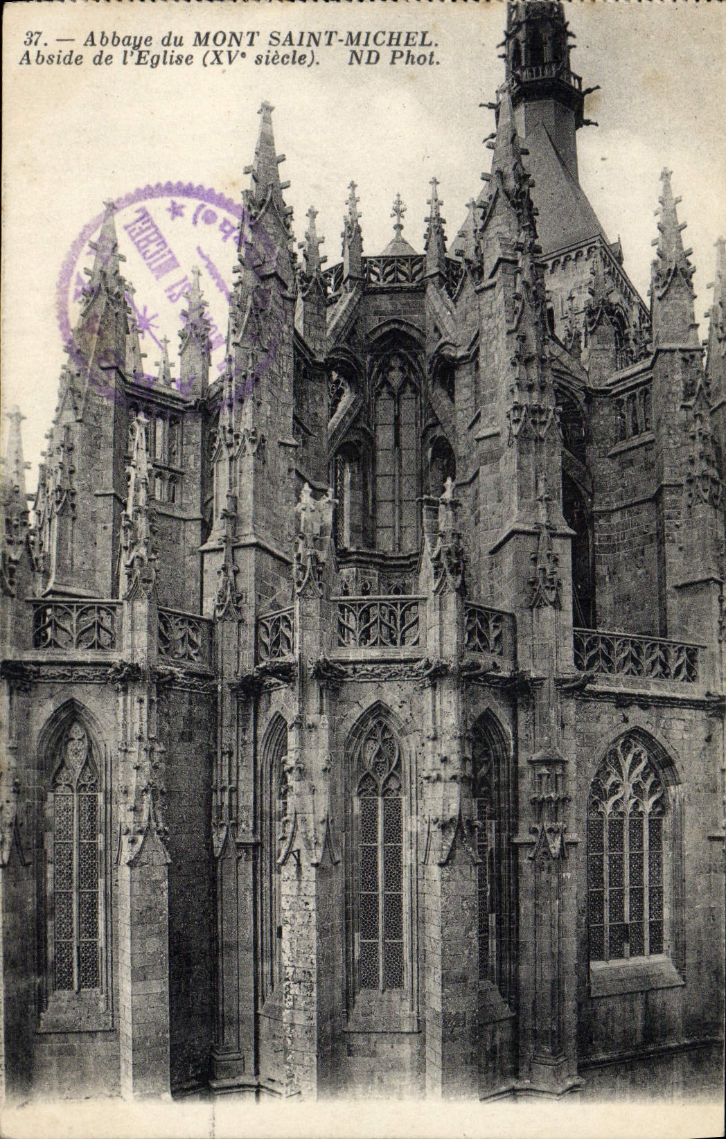 CPA Abbaye Du Mont Saint Michel Abside de l'Eglise