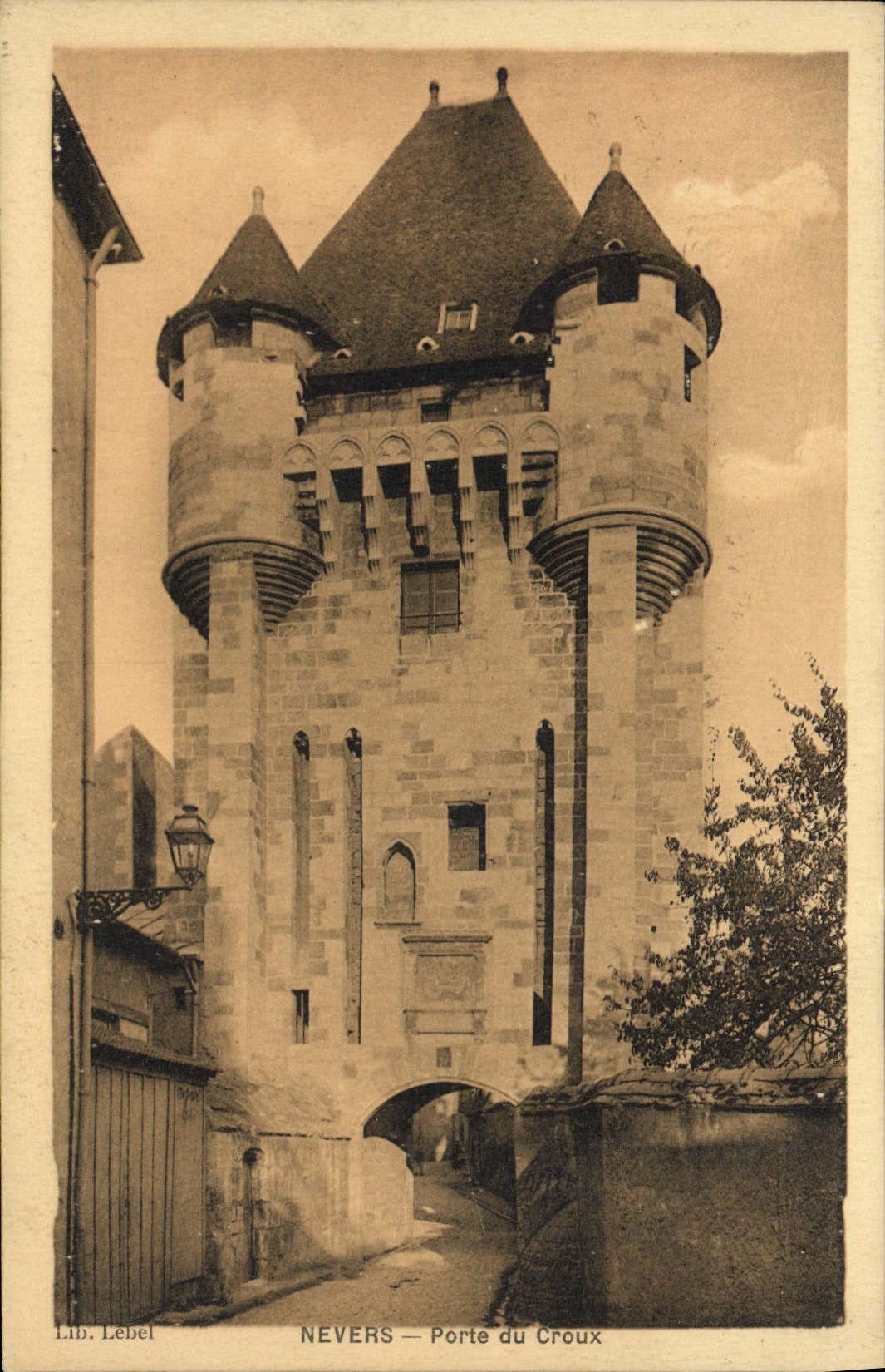VINTAGE POSTCARD Nevers Carries of Croux