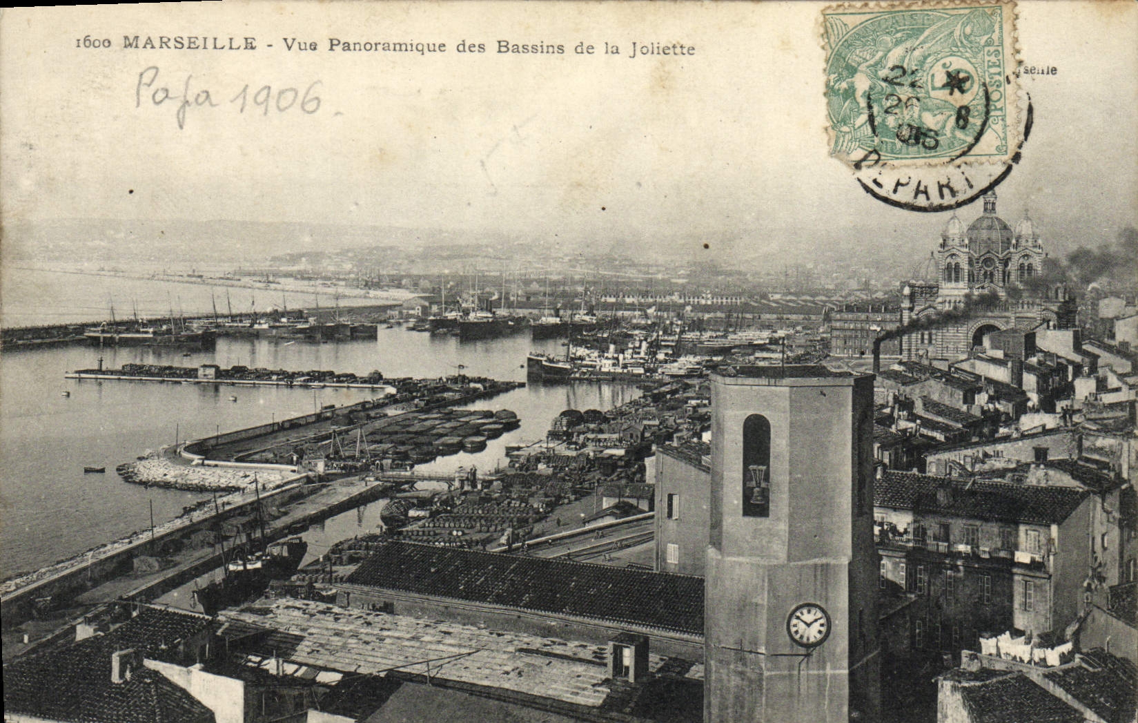 CPA Marseille Vue panoramique des bassins de la Joliette