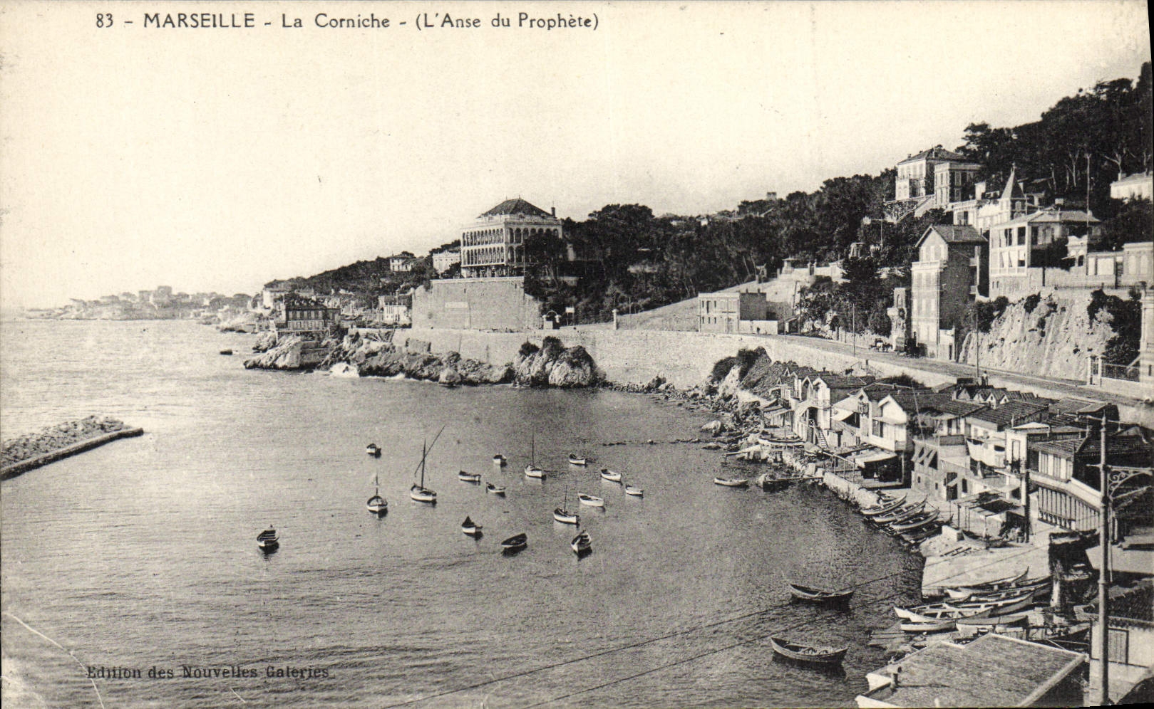 POSTAL Marsella de la VENDIMIA la cornisa la manija del profeta