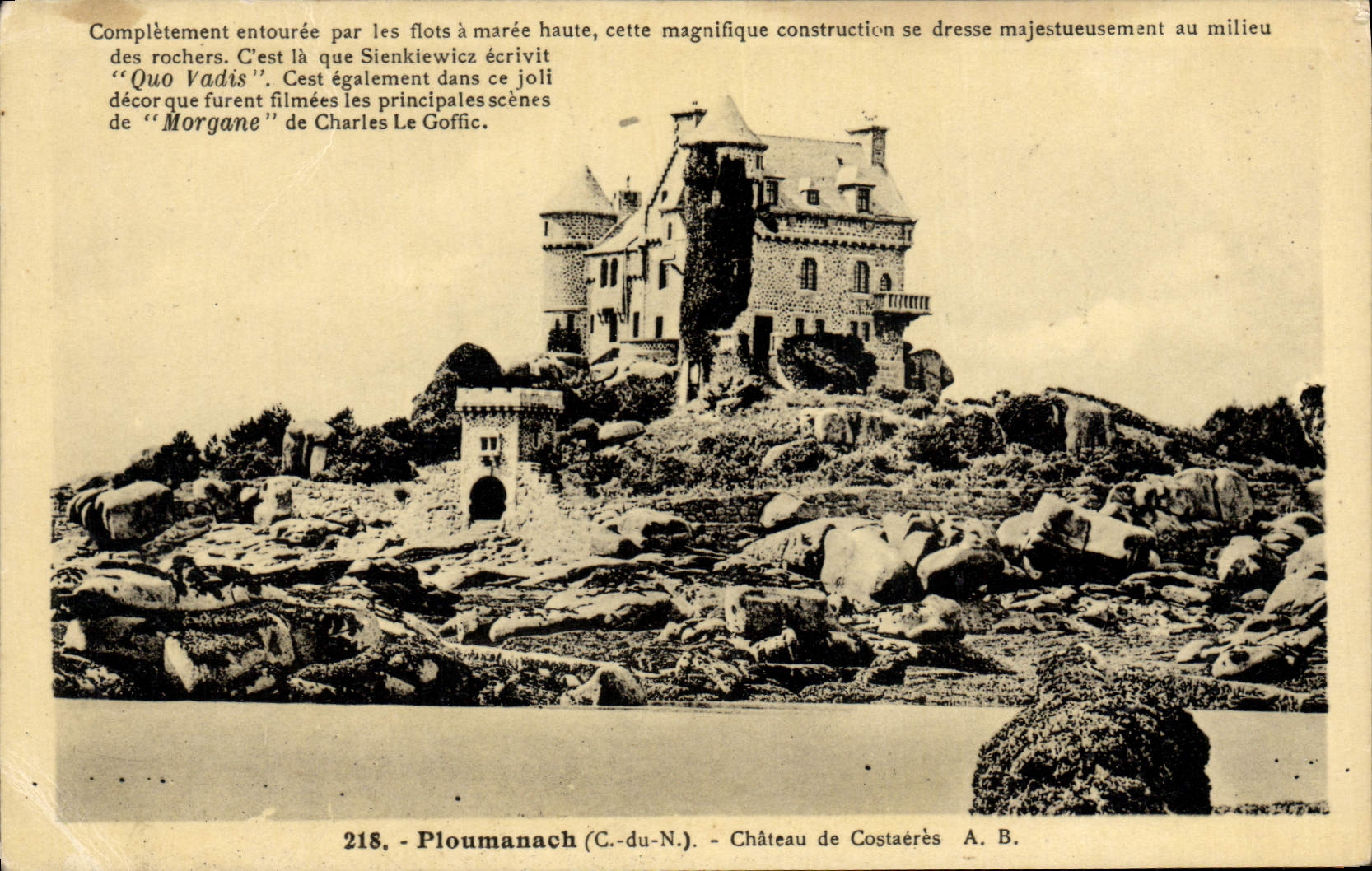 CPA Ploumanac'h Chateau de Costacres