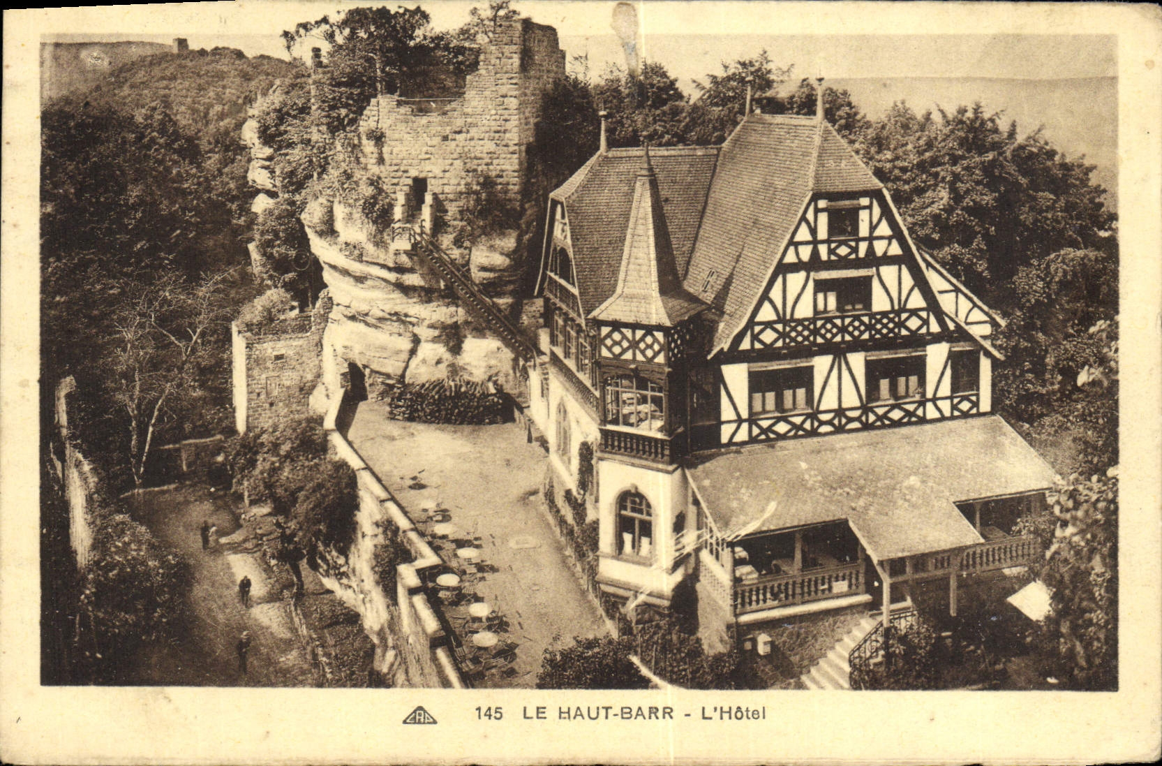 POSTAL alto Barr de la VENDIMIA el hotel