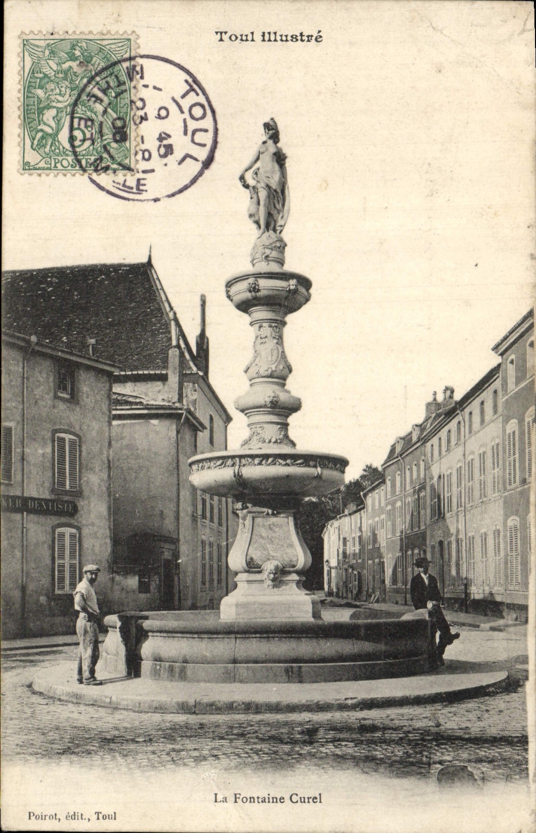 CPA Toul Illustre La fontaine Curel 