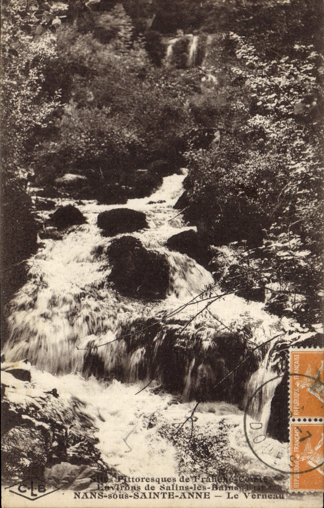 VINTAGE POSTCARD Surroundings Saline les Bains Nans Under Sainte Anne Verneau