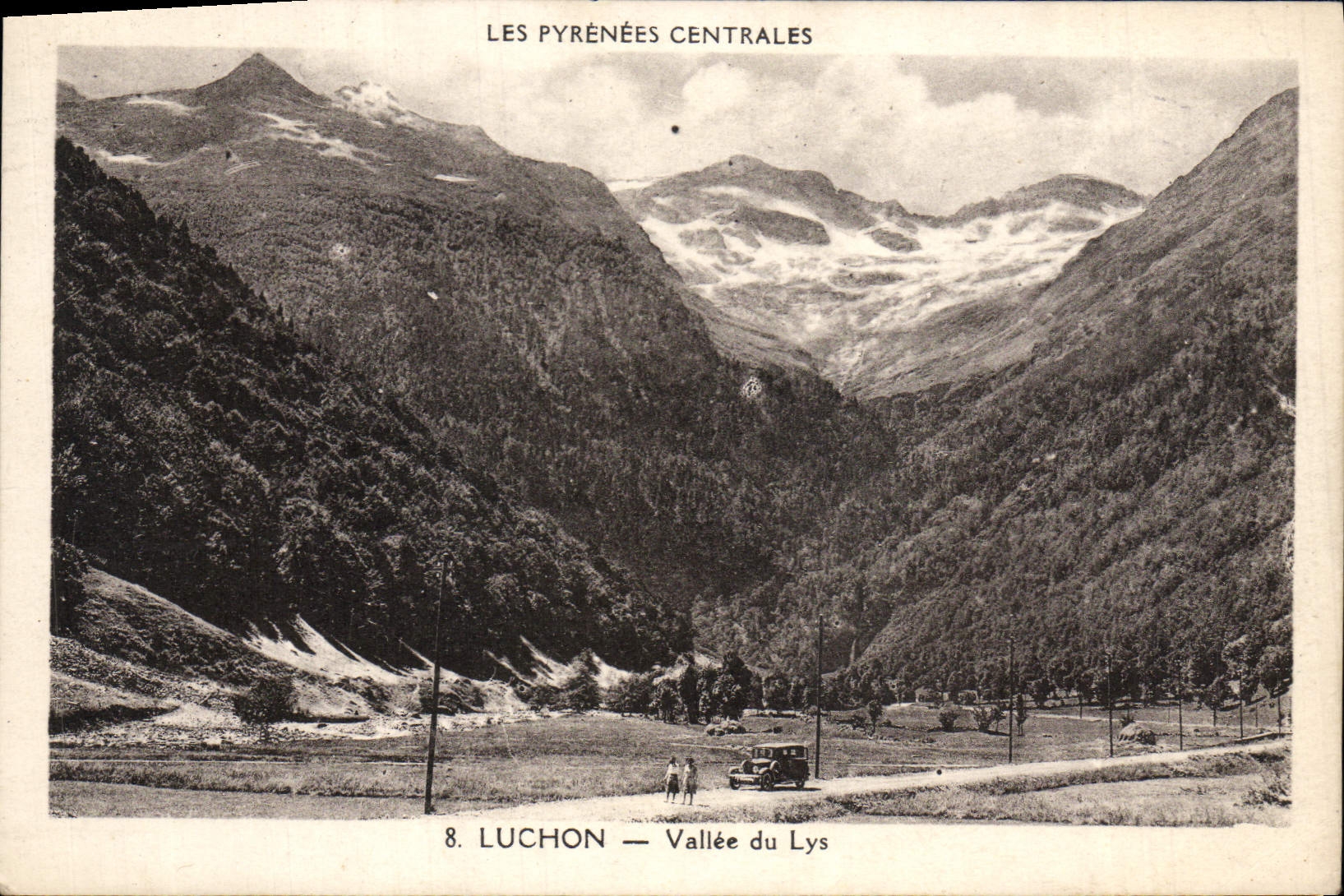 VINTAGE POSTCARD Luchon Valley of the Lily