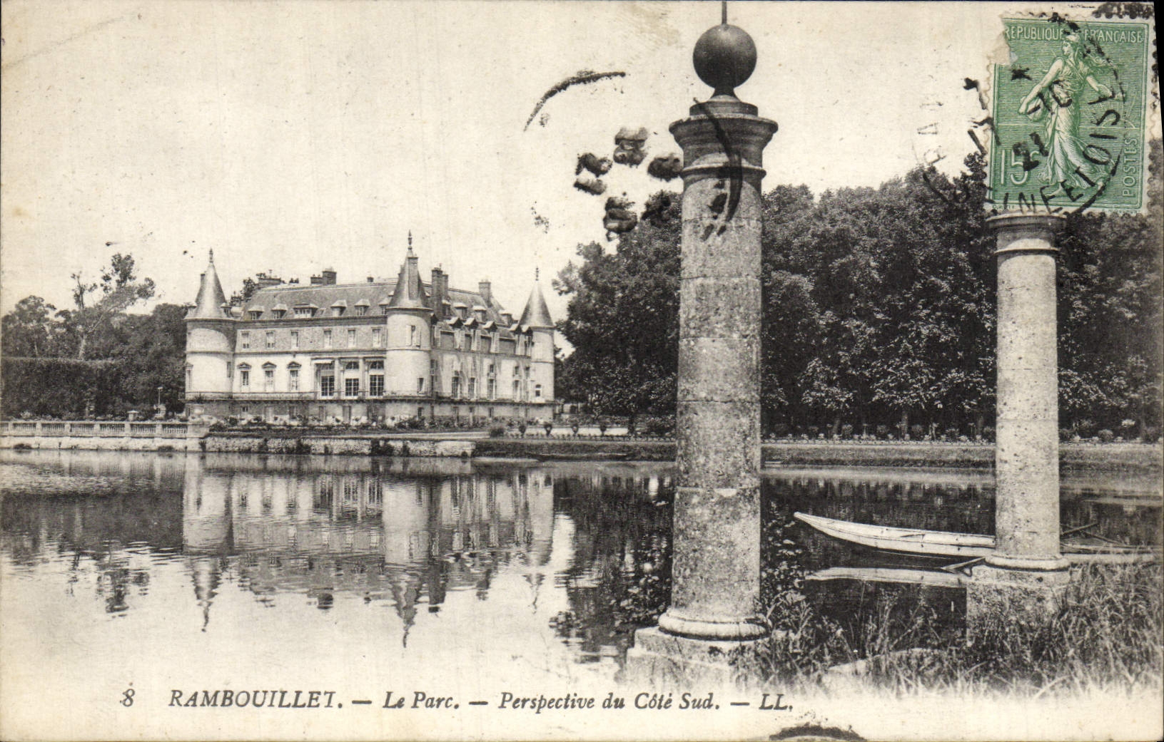 VINTAGE POSTCARD Rambouillet the Park