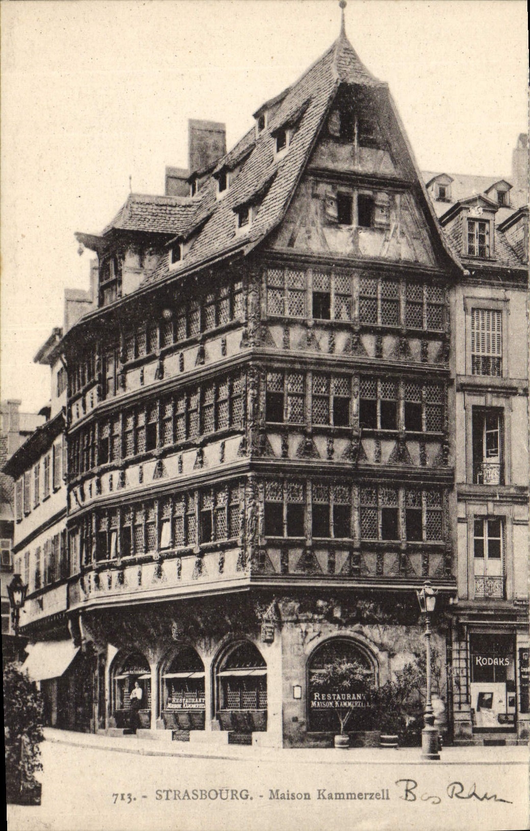 VINTAGE POSTCARD Strasbourg Kammerzell House
