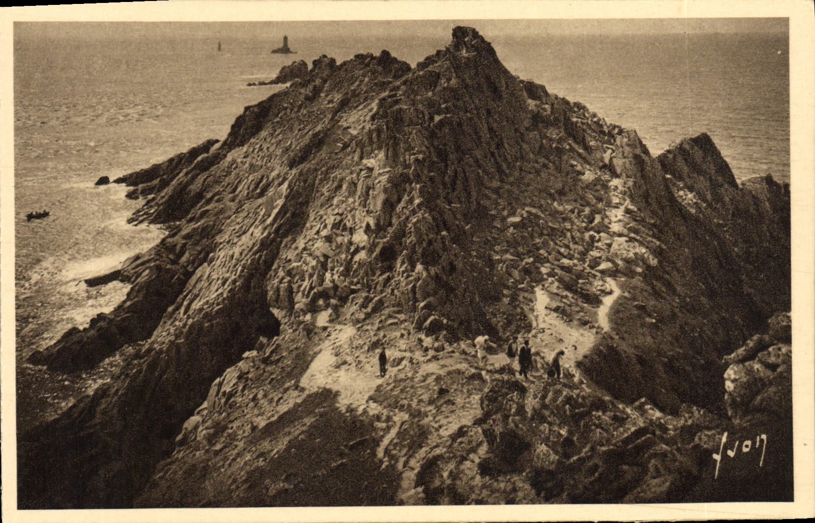 VINTAGE POSTCARD Point Of the Strong current Of Center Overall picture