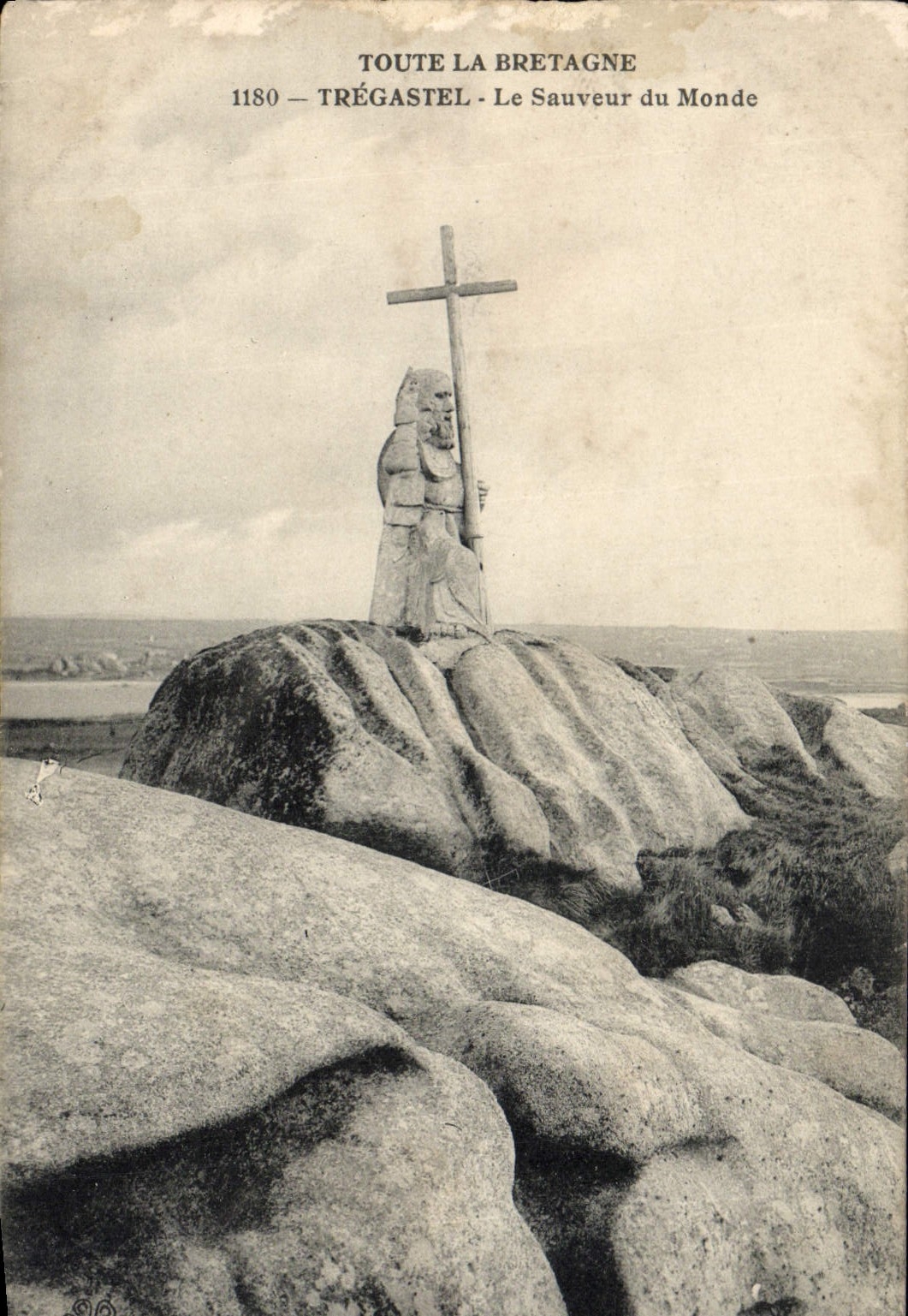 VINTAGE POSTCARD Tregastel the Saver of the World