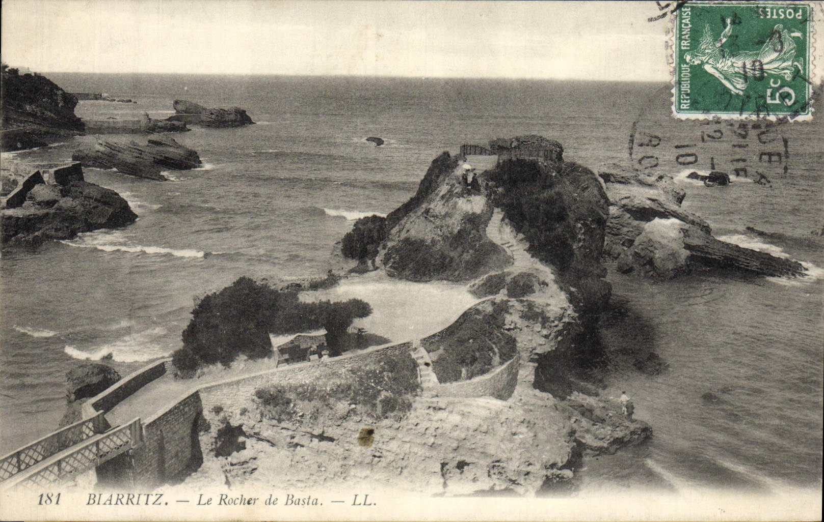 CPA Biarritz Le Rocher de Basta