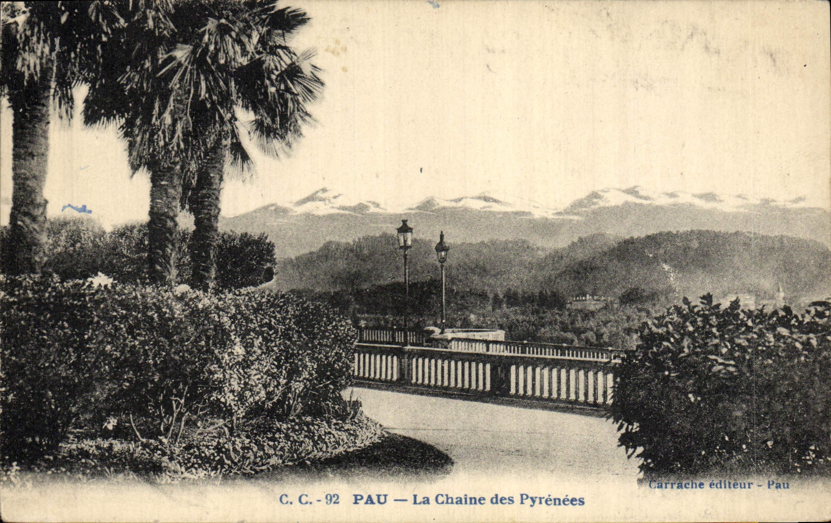 CPA Pau Le Chaine des Pyrenees