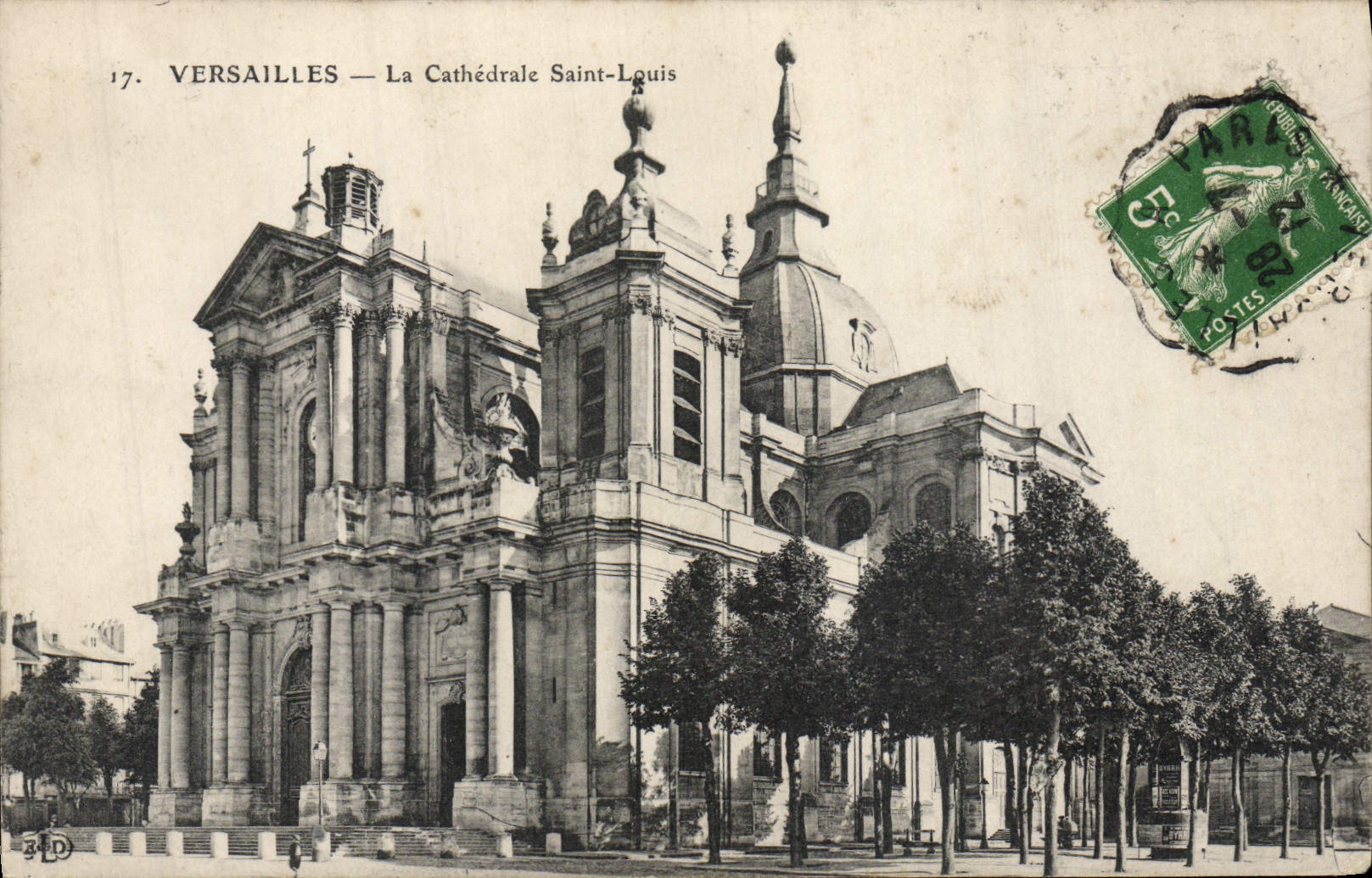 CPA Versailles La Cathedrale Saint Louis