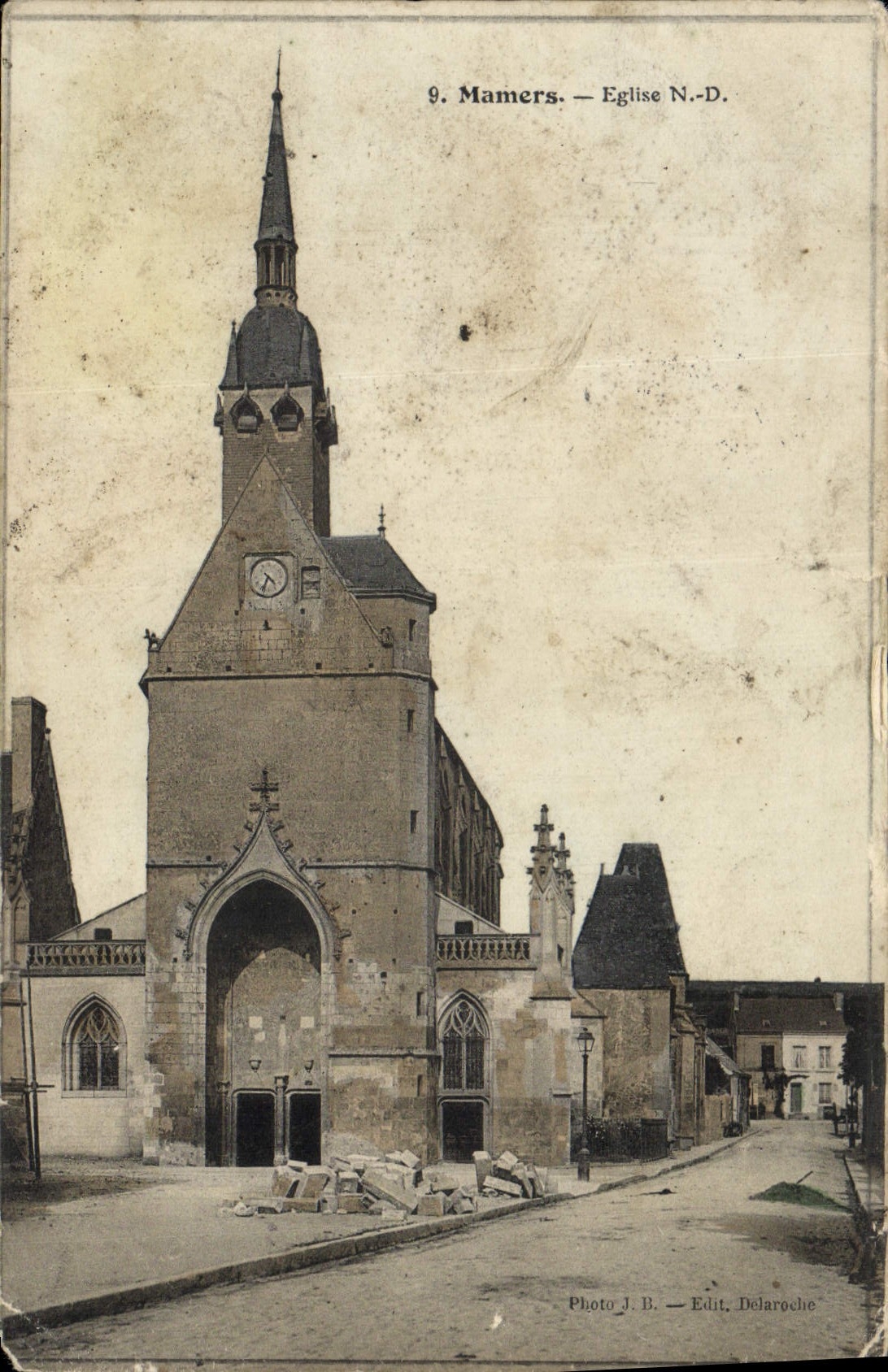 VINTAGE POSTCARD Mamers Church