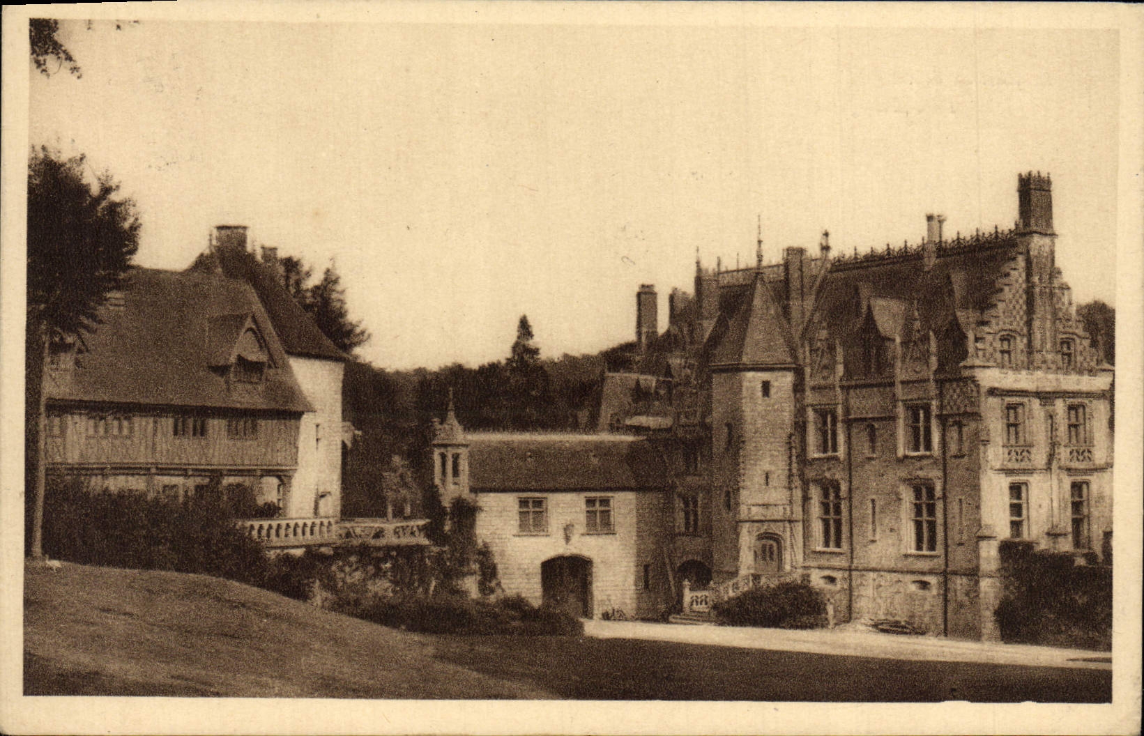 VINTAGE POSTCARD the Castle of Cleres Zoological gardens Zoo