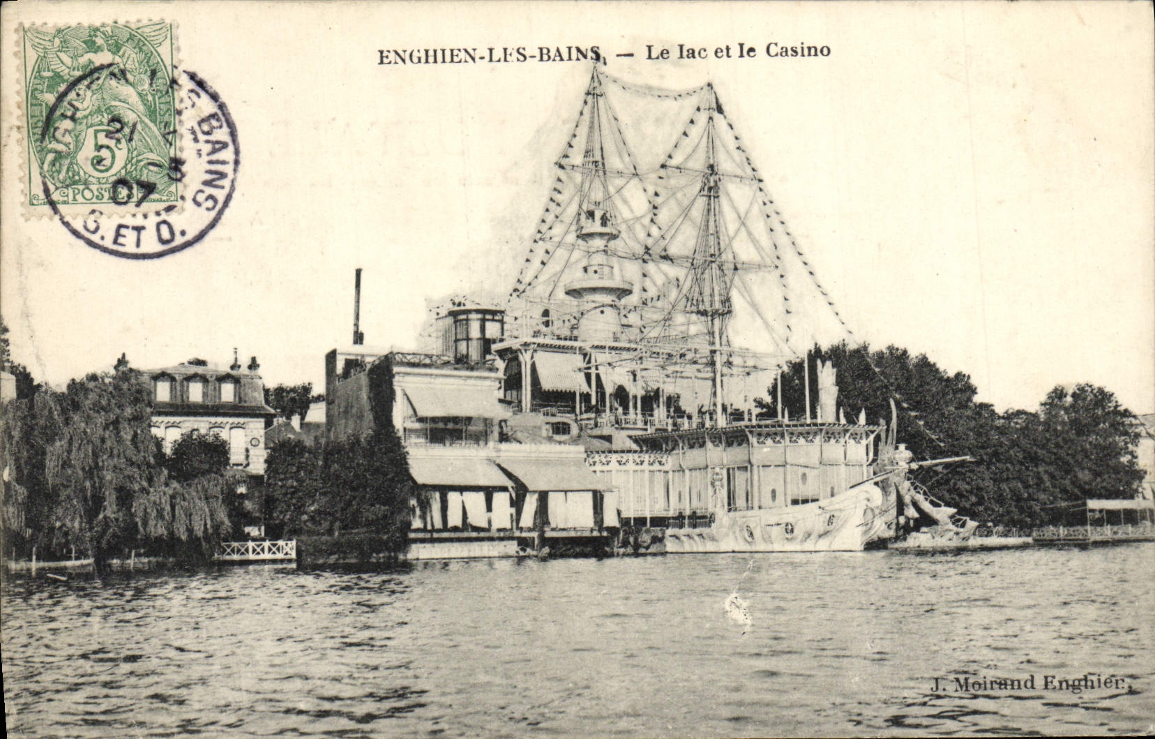CPA Enghien les Bains Le Lac et le Casino 