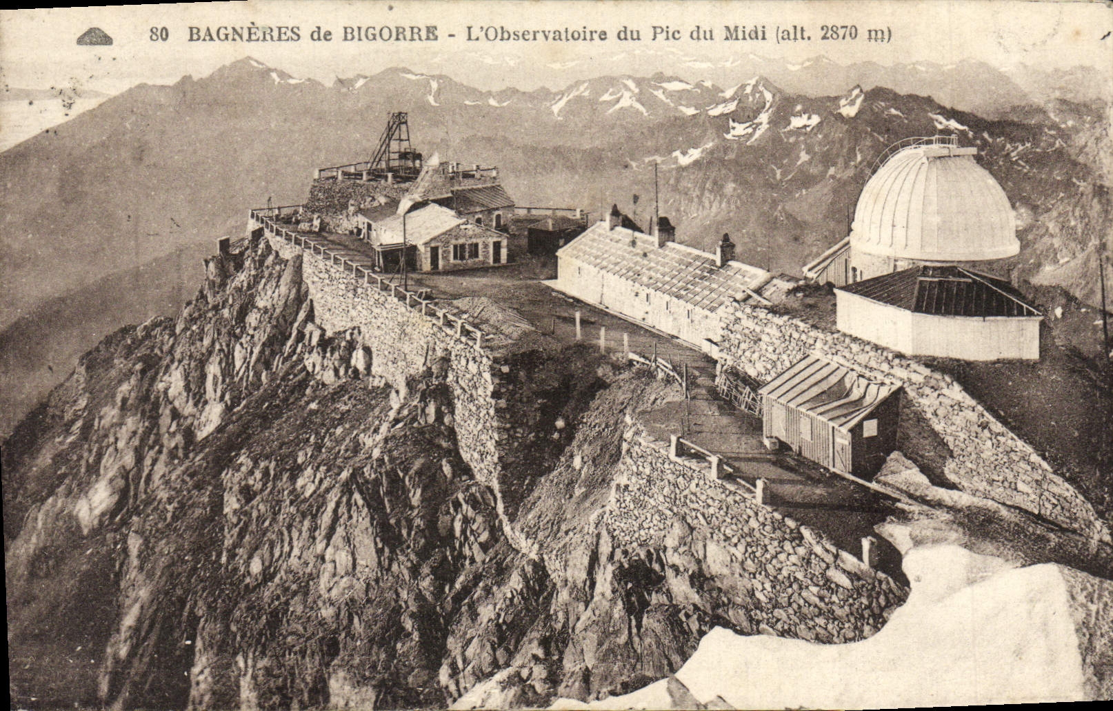 CPA Bagneres de Bigorre L'Observatoire du Pic du Midi